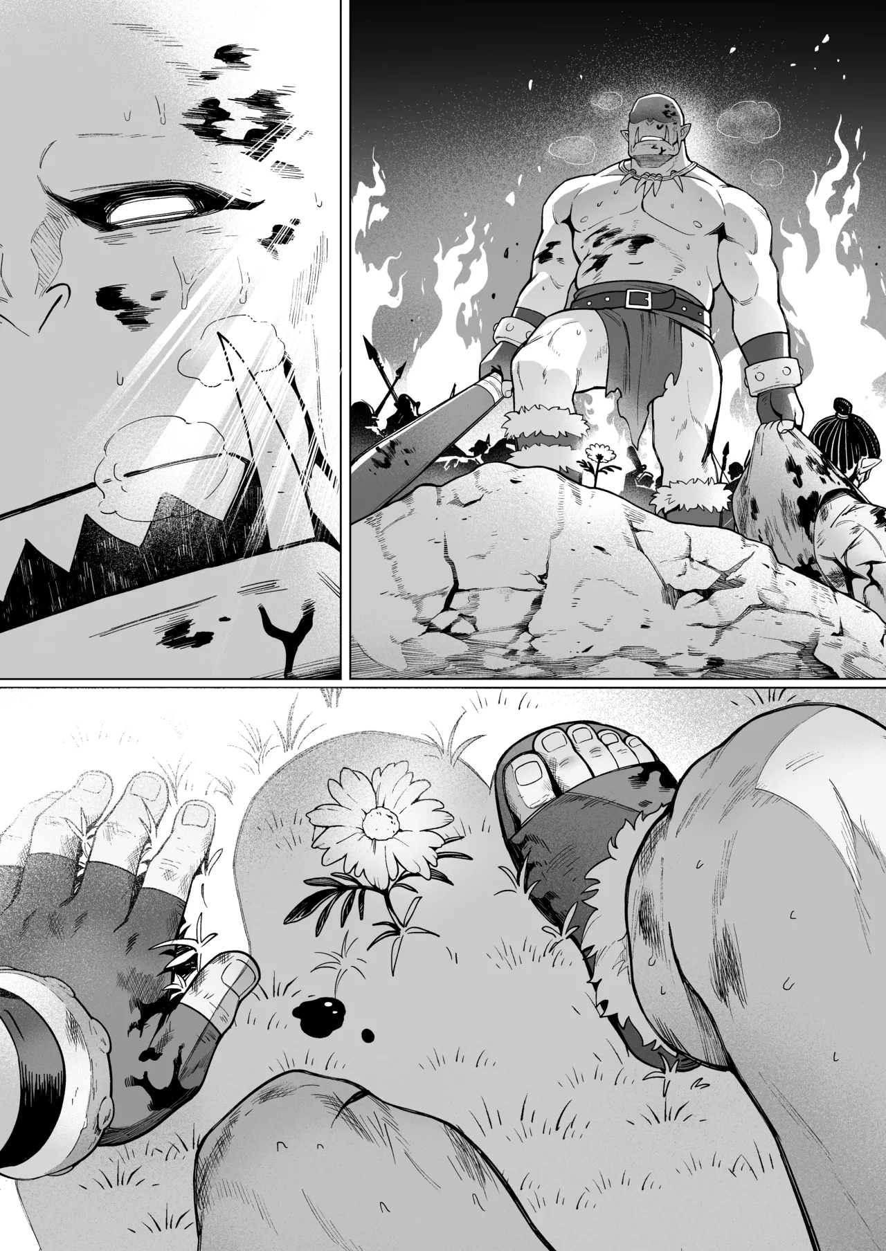 Elf Brothel Room No.3 Laycey ~A Virgin Orc Requested a Dark-Skinned Elf~ 2 page 48