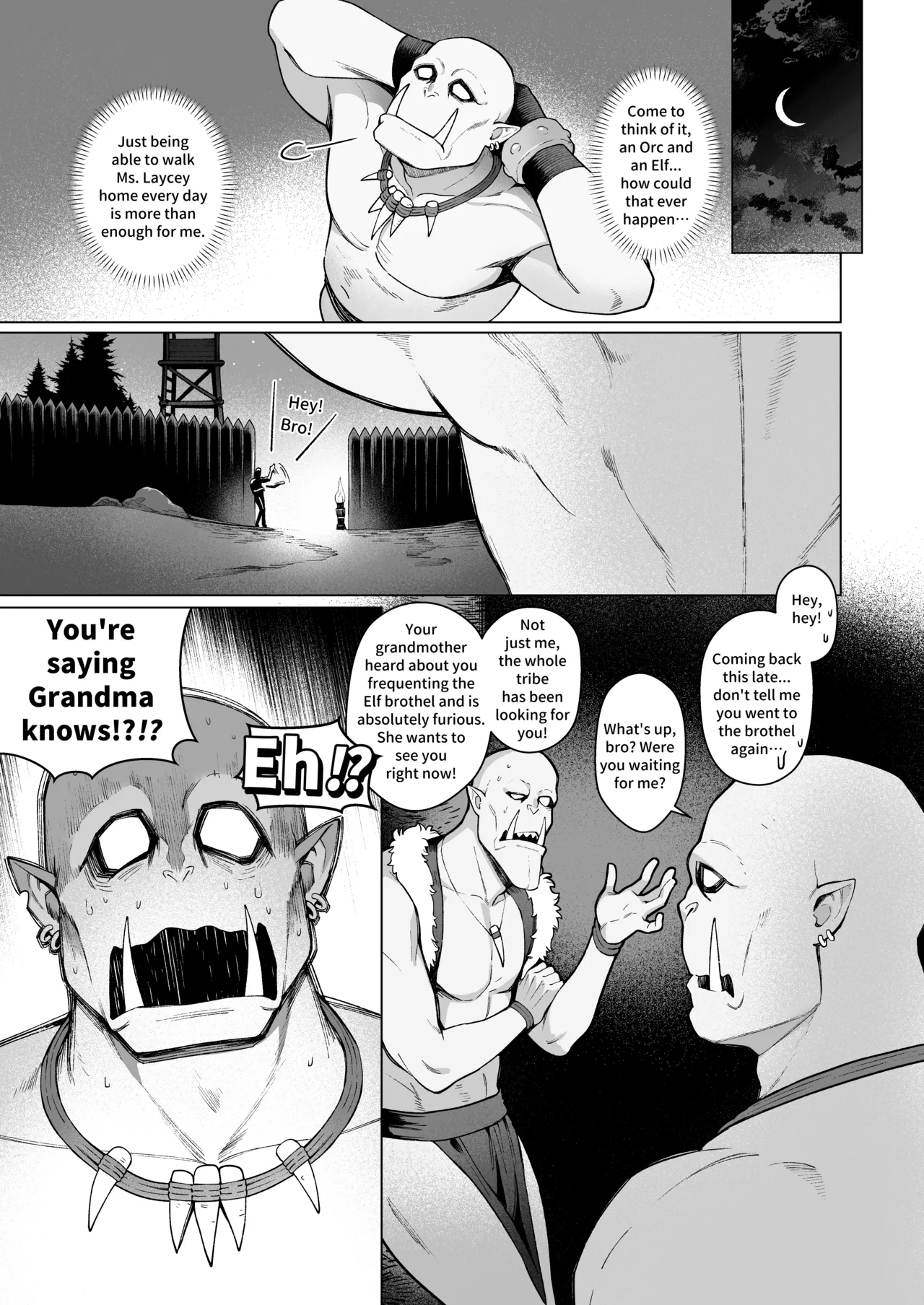 Elf Brothel Room No.3 Laycey ~A Virgin Orc Requested a Dark-Skinned Elf~ 2 page 7