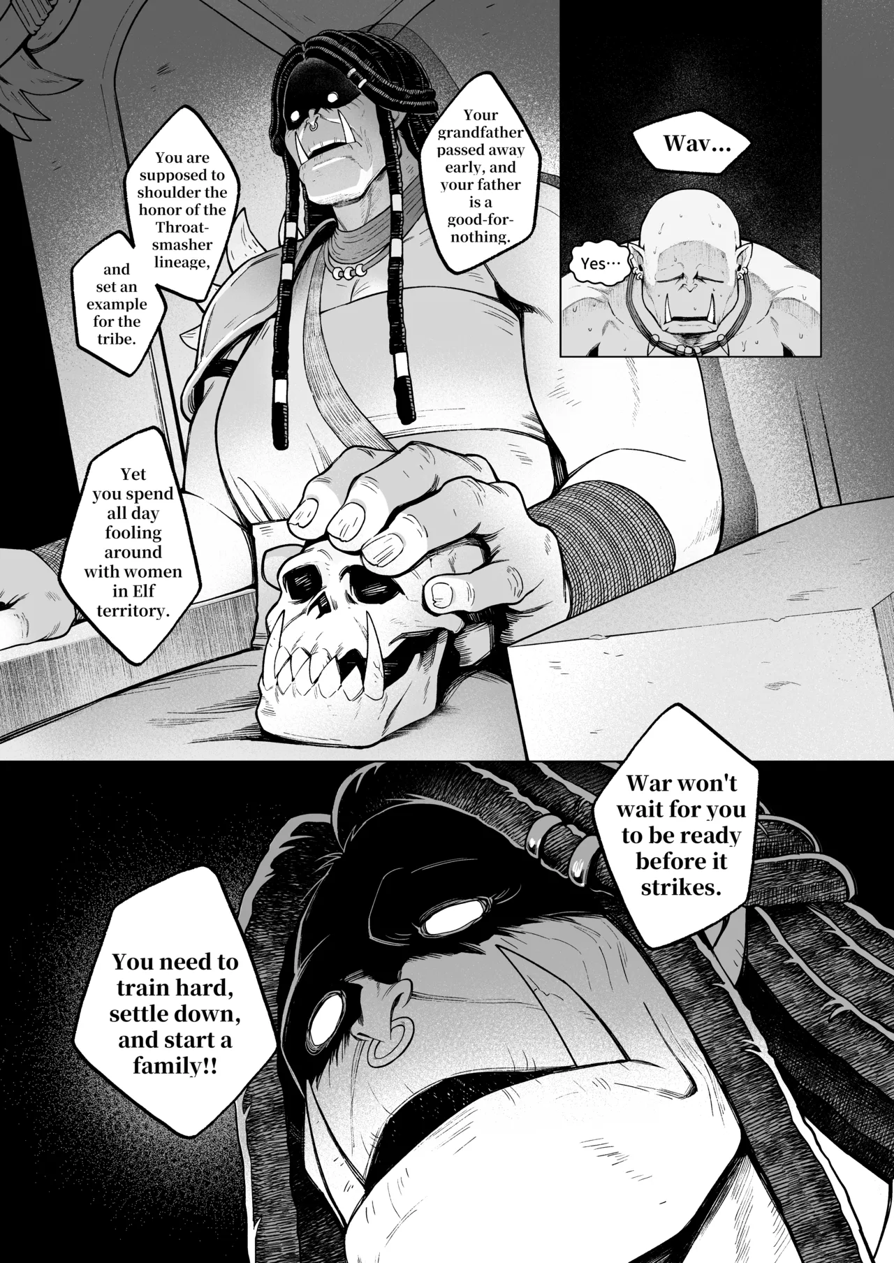 Elf Brothel Room No.3 Laycey ~A Virgin Orc Requested a Dark-Skinned Elf~ 2 page 9