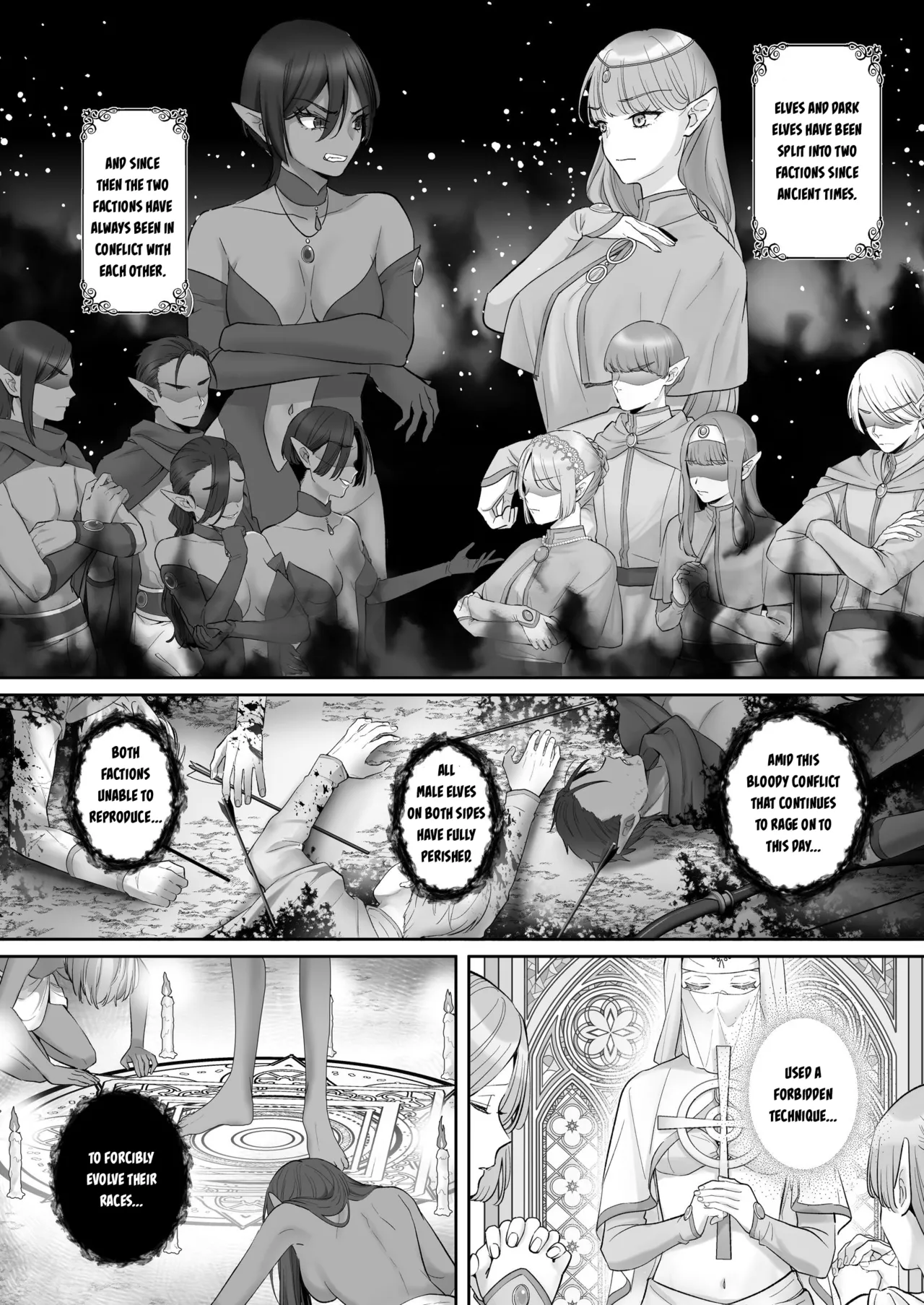 Elf Kanraku ~Elf ni Ecchi na Inmon o Tsukete Les Ochi Saseru~ page 2
