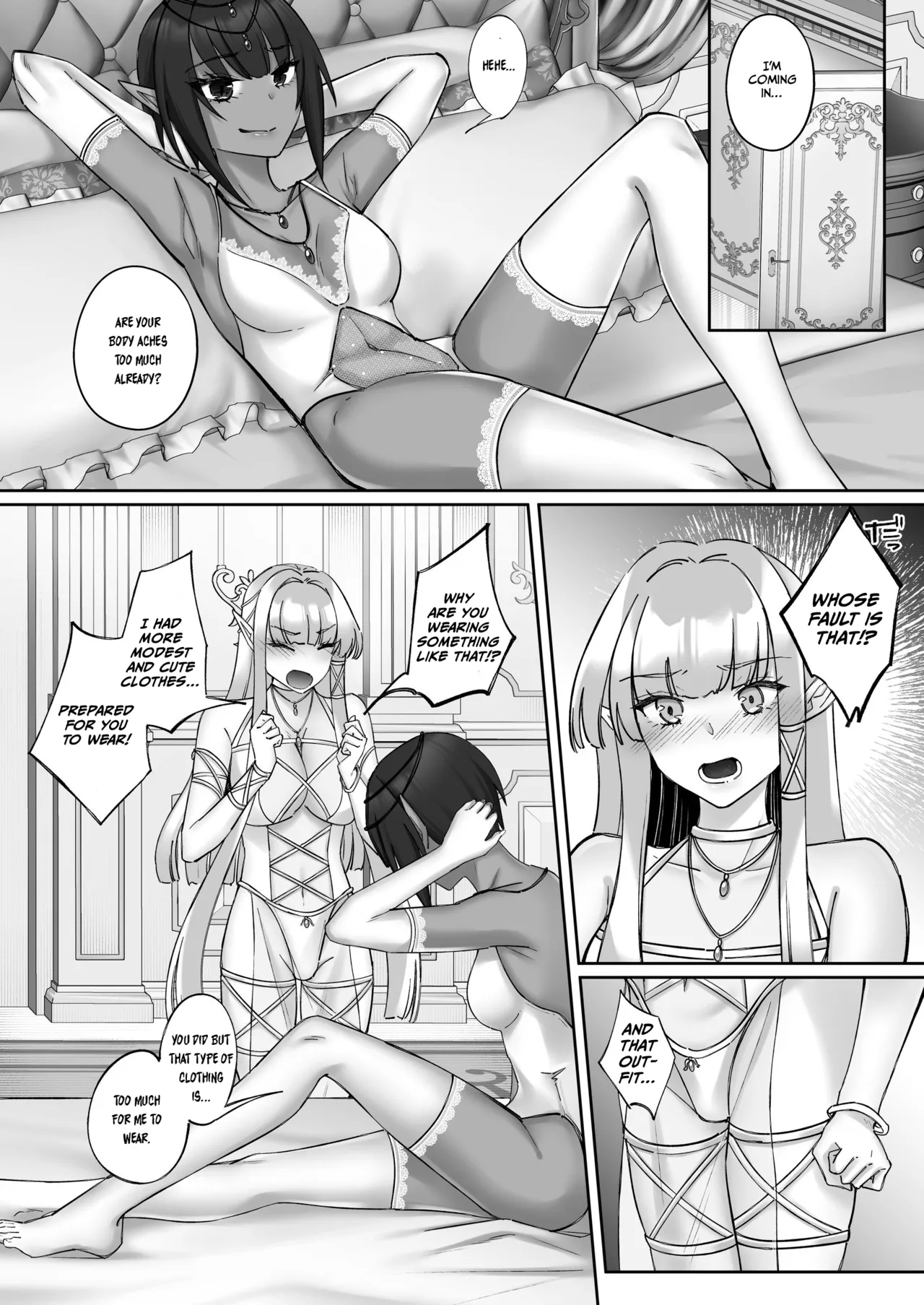 Elf Kanraku ~Elf ni Ecchi na Inmon o Tsukete Les Ochi Saseru~ page 32