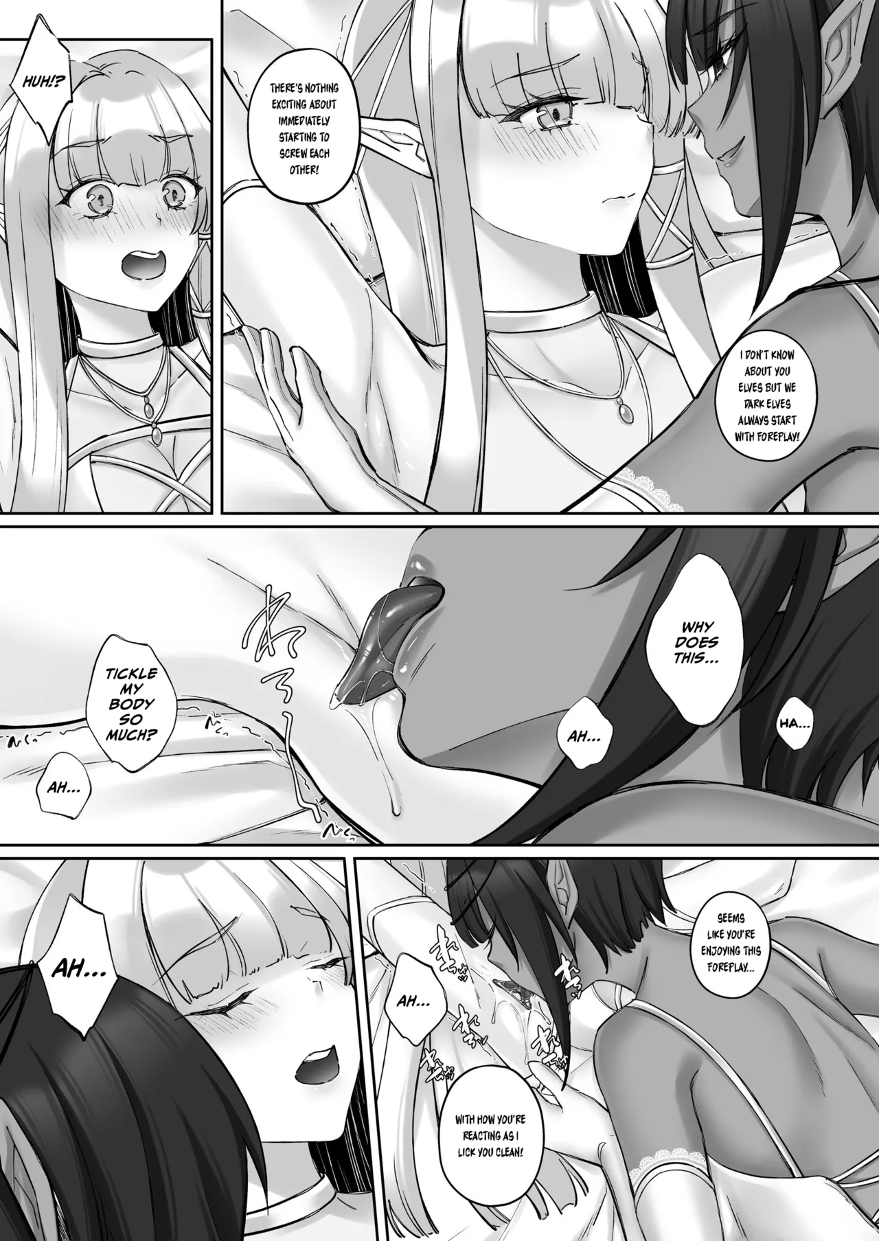 Elf Kanraku ~Elf ni Ecchi na Inmon o Tsukete Les Ochi Saseru~ page 35