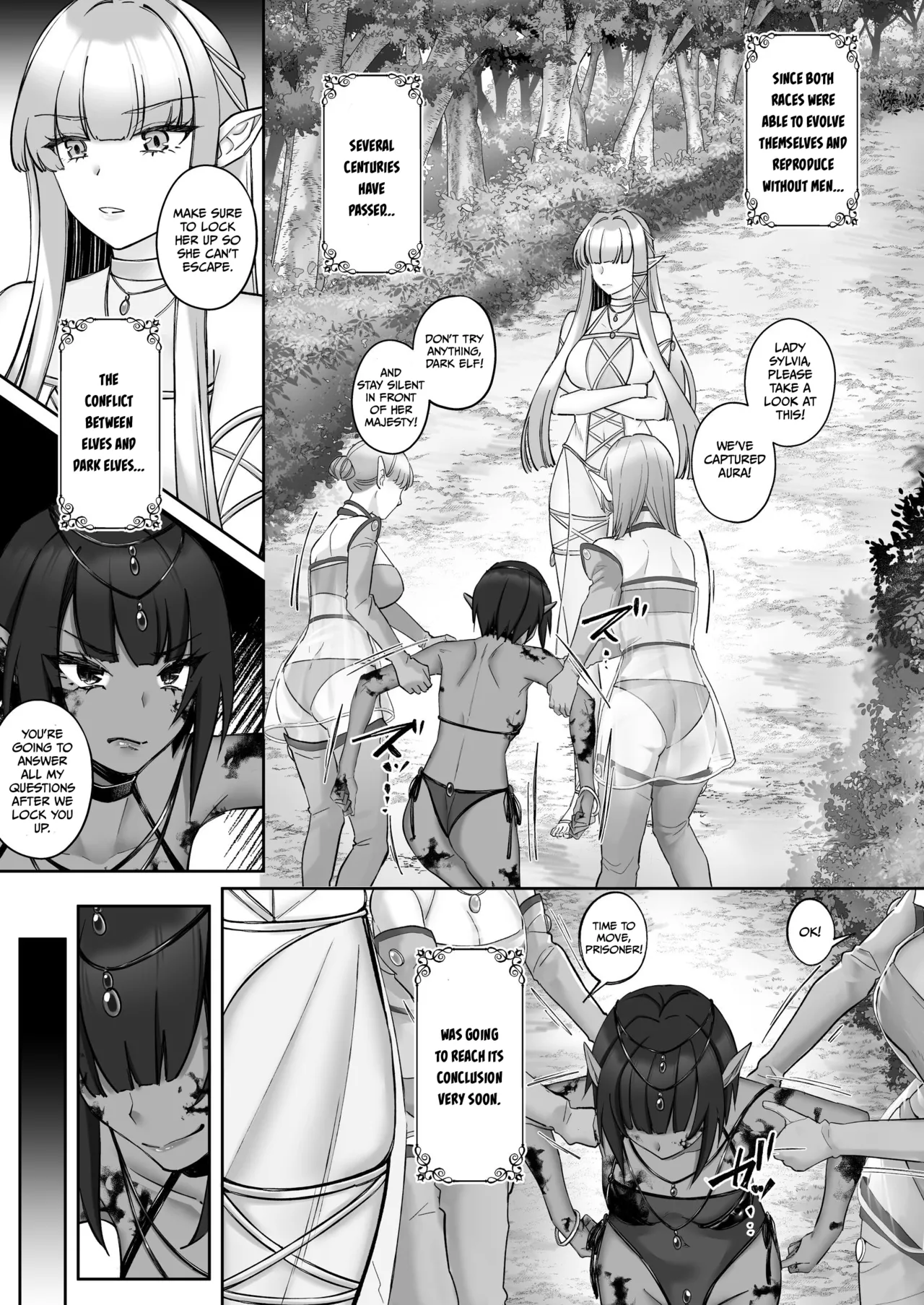 Elf Kanraku ~Elf ni Ecchi na Inmon o Tsukete Les Ochi Saseru~ page 4