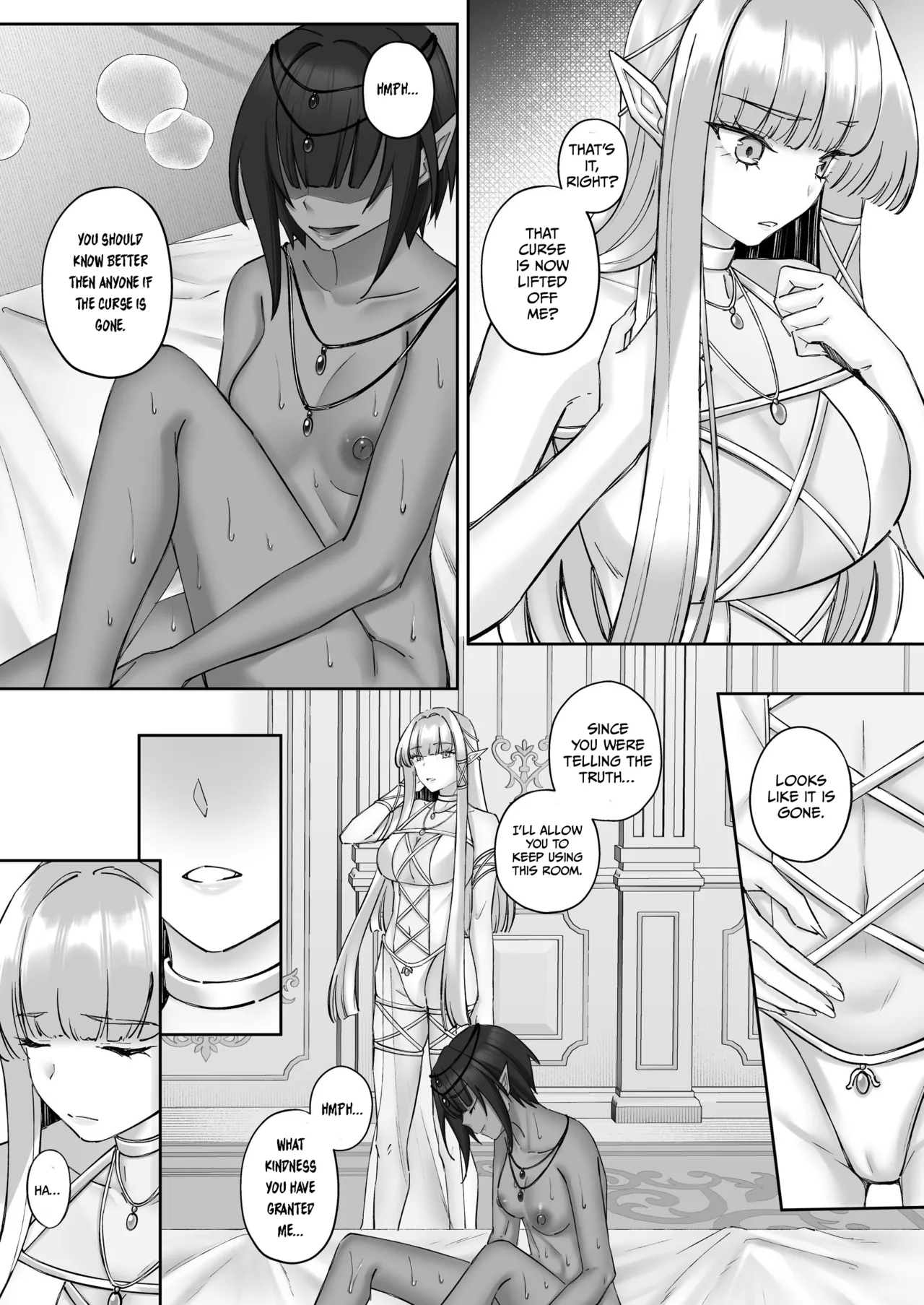 Elf Kanraku ~Elf ni Ecchi na Inmon o Tsukete Les Ochi Saseru~ page 45