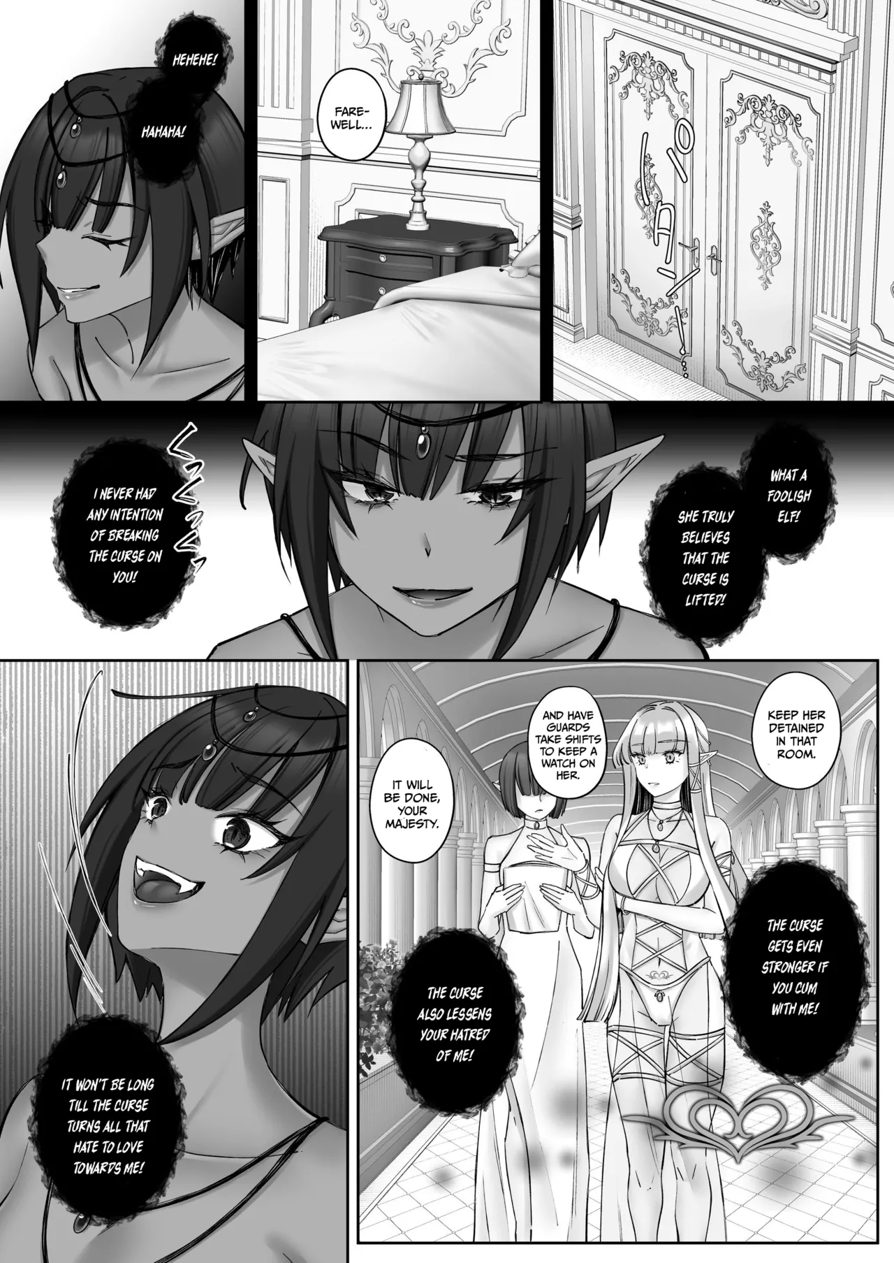 Elf Kanraku ~Elf ni Ecchi na Inmon o Tsukete Les Ochi Saseru~ page 46