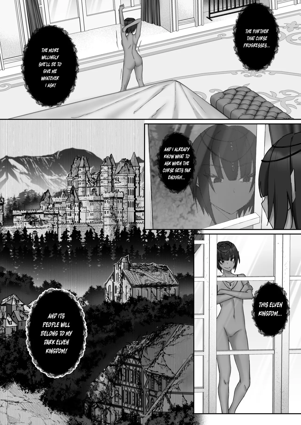 Elf Kanraku ~Elf ni Ecchi na Inmon o Tsukete Les Ochi Saseru~ page 47