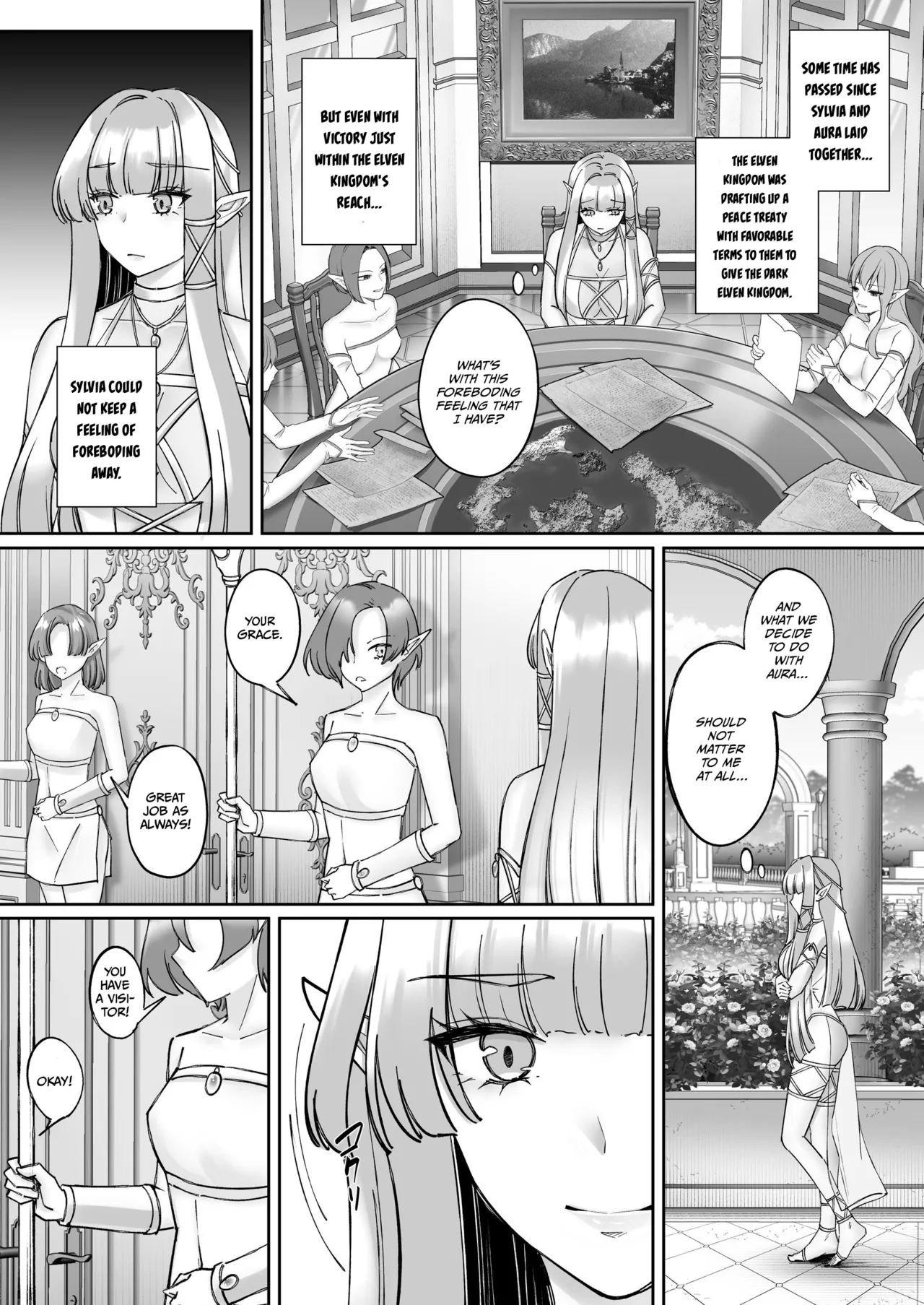 Elf Kanraku ~Elf ni Ecchi na Inmon o Tsukete Les Ochi Saseru~ page 48