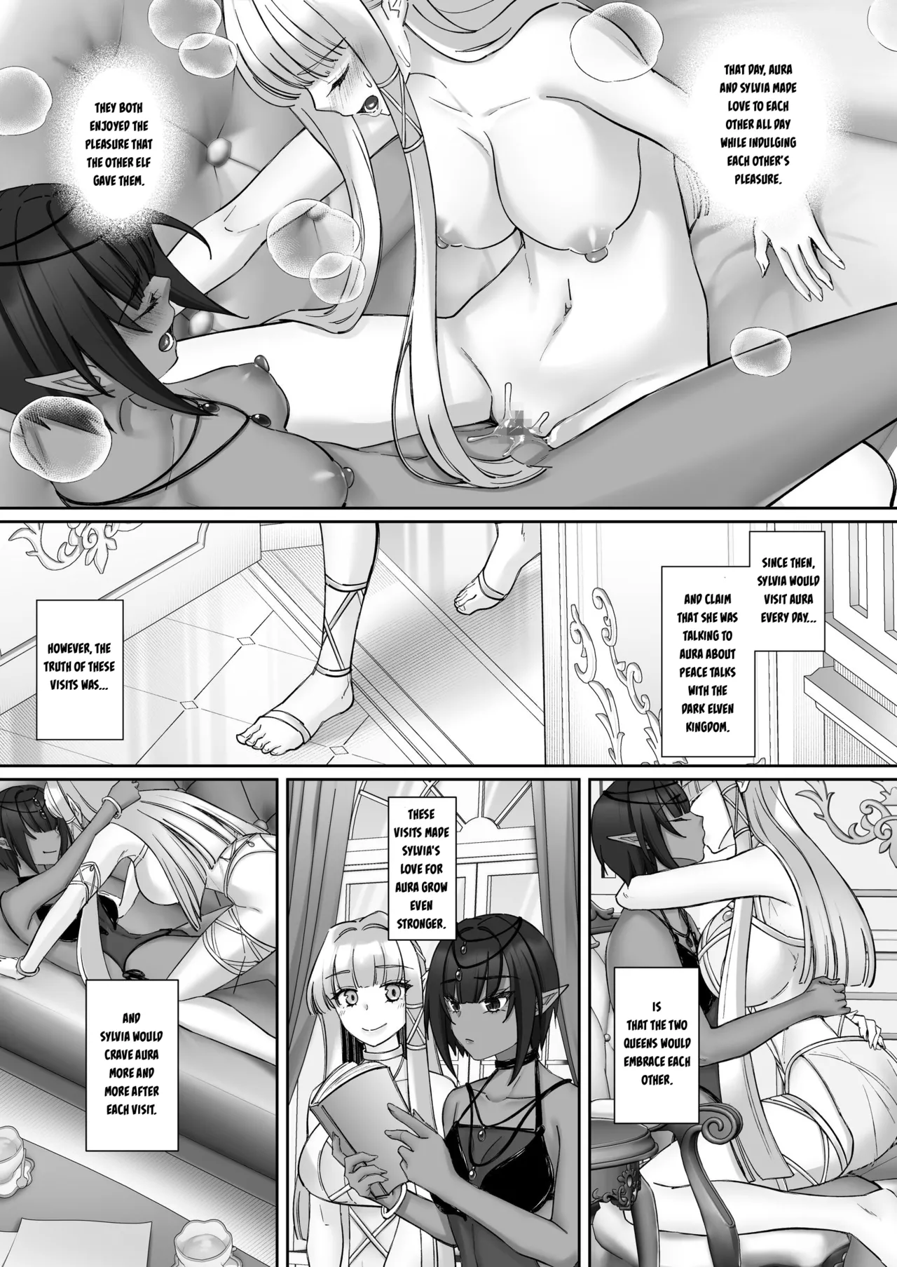 Elf Kanraku ~Elf ni Ecchi na Inmon o Tsukete Les Ochi Saseru~ page 57