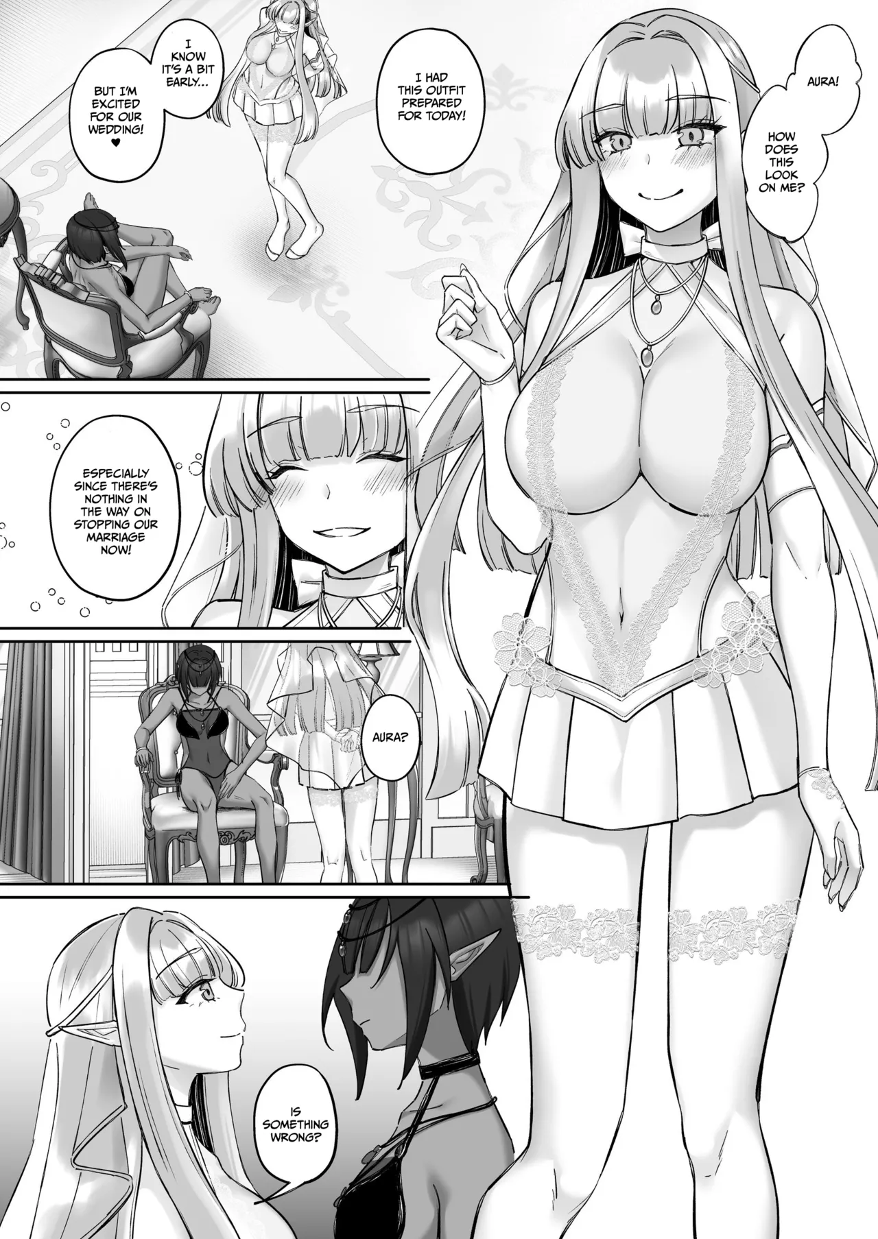 Elf Kanraku ~Elf ni Ecchi na Inmon o Tsukete Les Ochi Saseru~ page 64