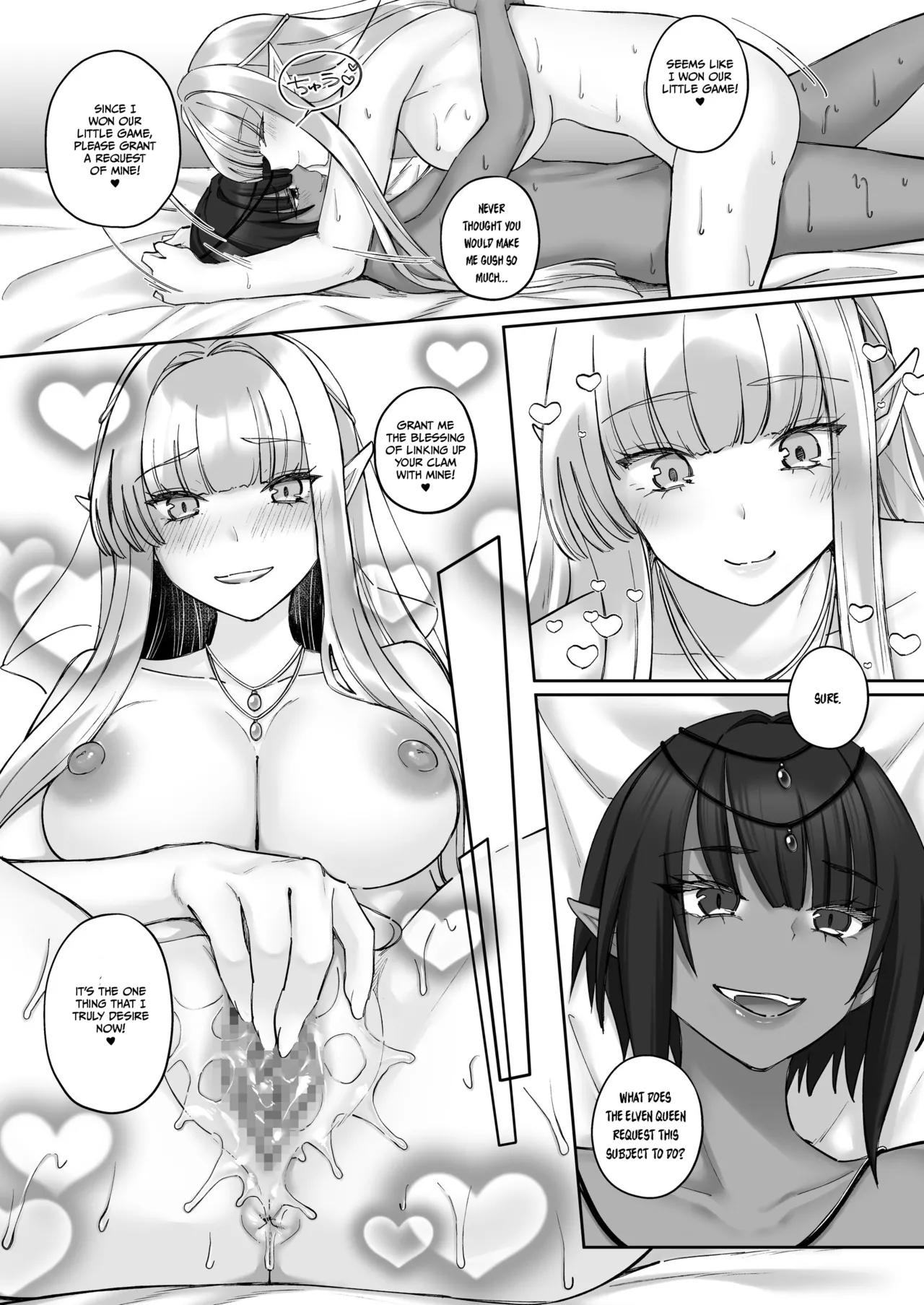 Elf Kanraku ~Elf ni Ecchi na Inmon o Tsukete Les Ochi Saseru~ page 77