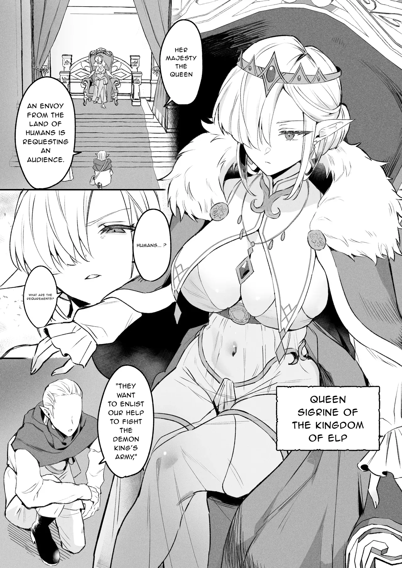 Elf no Joou to Mithril no Chinko - The elf Queen and the Mithril phallus page 2