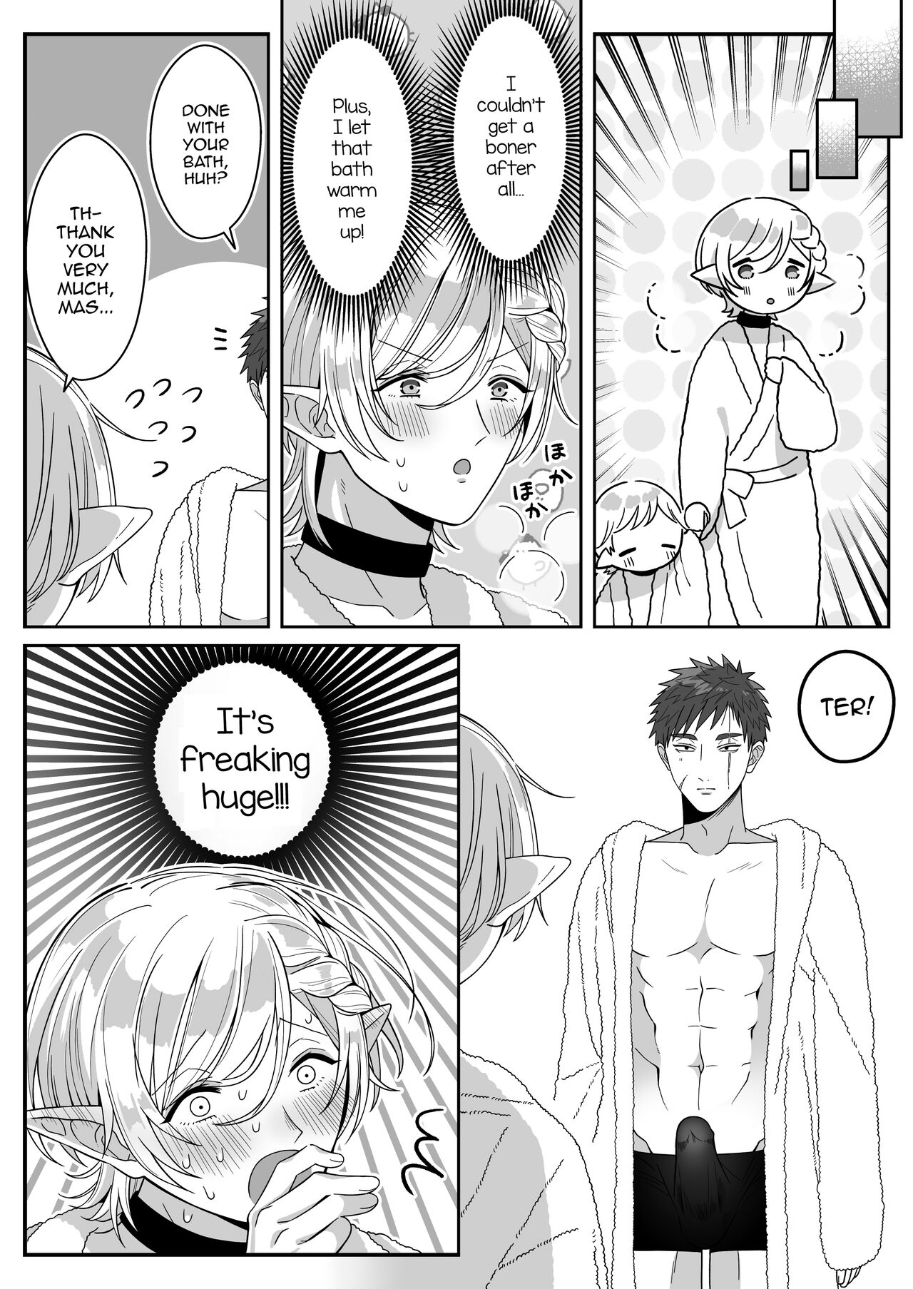 Elf Oyako Seidorei Ichiba nite Hanbaichuu page 24