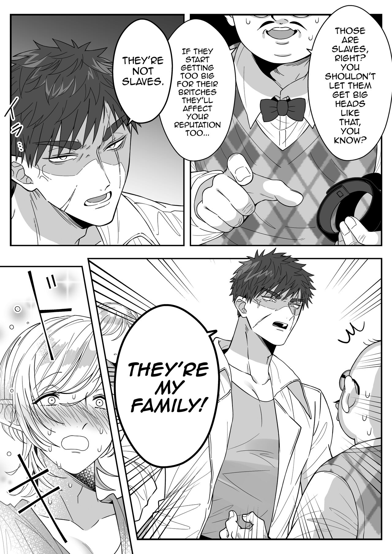 Elf Oyako Seidorei Ichiba nite Hanbaichuu page 40