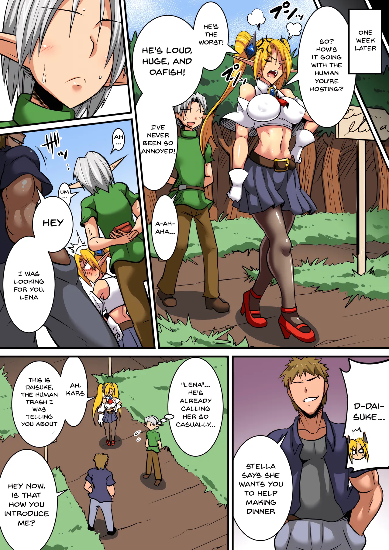 Elf Oyako to Pakopako Ibunka Kouryuu! 1-3 page 73