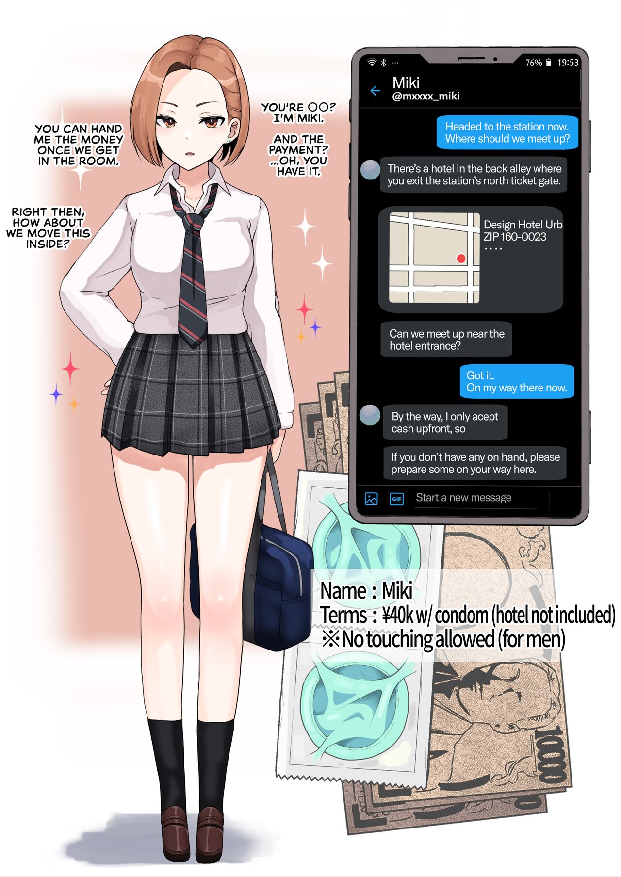 Enkou 4P Harem Musekinin Nakadashi H ~Enjoukousai de Seifuku Shoujo 3-Nin ni Nama de Nakadashi Shimakuru~ page 10