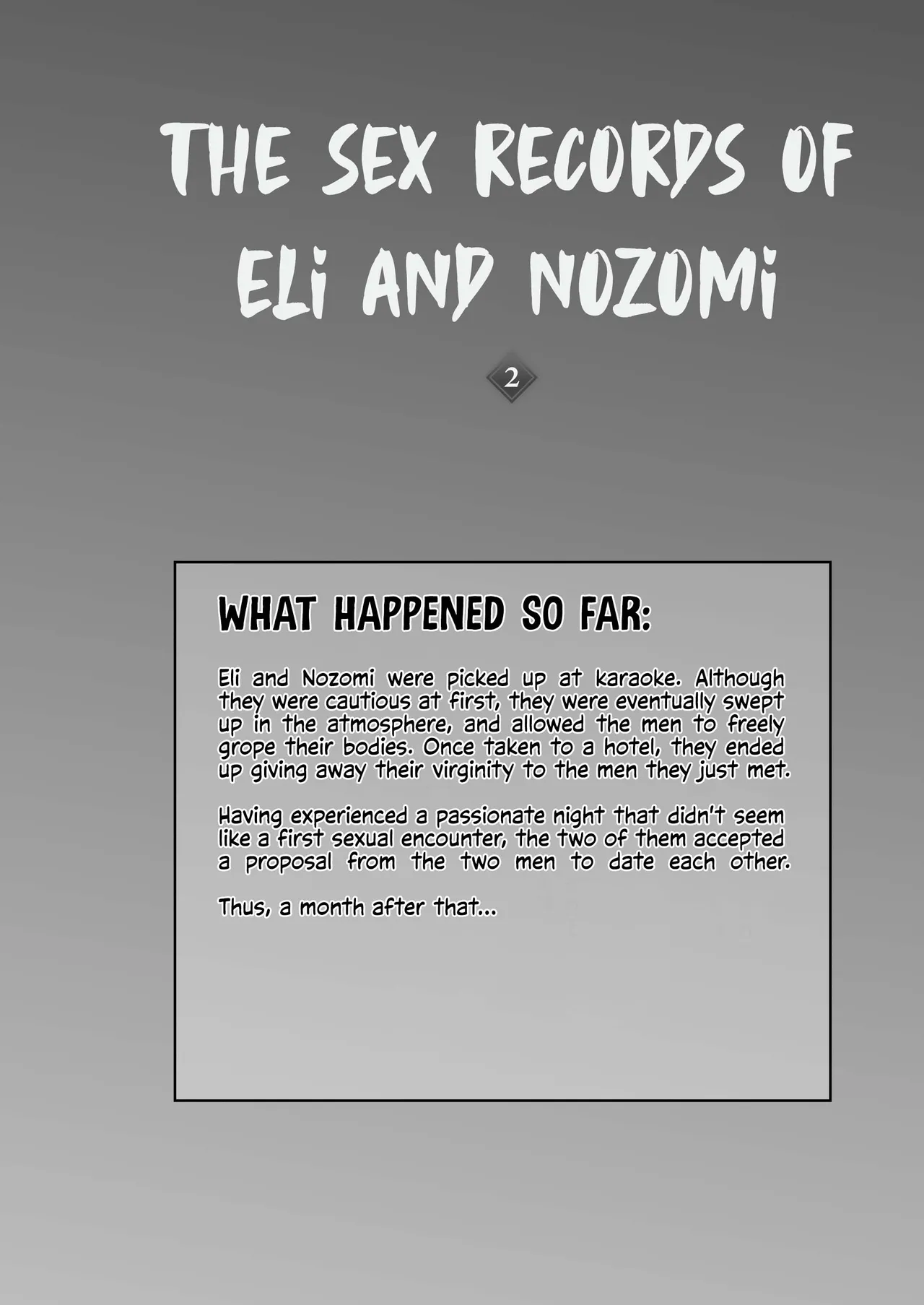 Eri to Nozomi no Joujiroku - THE SEX RECORDS OF ERI AND NOZOMI 2 page 3