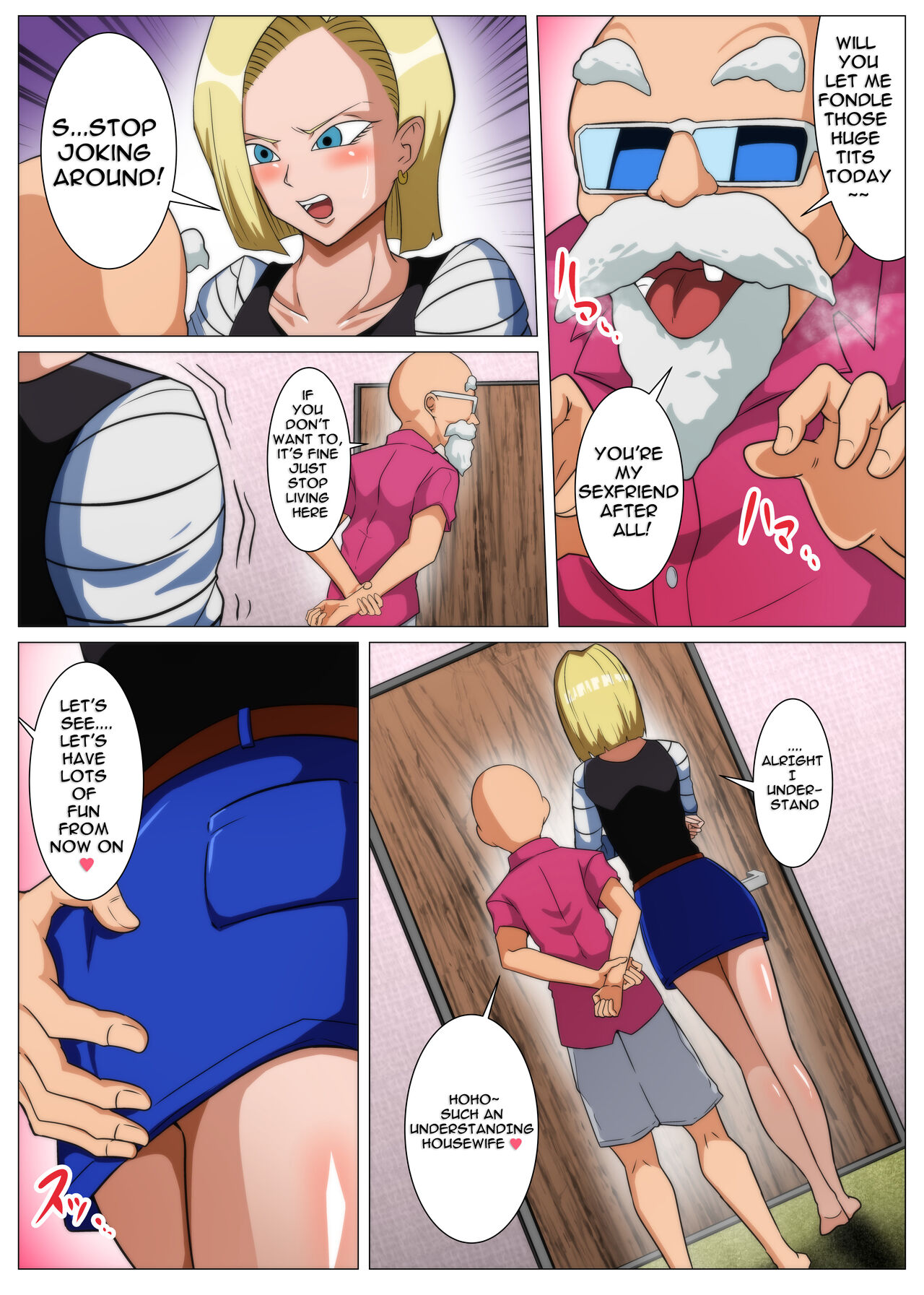 Ero Jii-san to Ecchi na Keiyaku o Shita Bakunyuu Hitozuma page 4