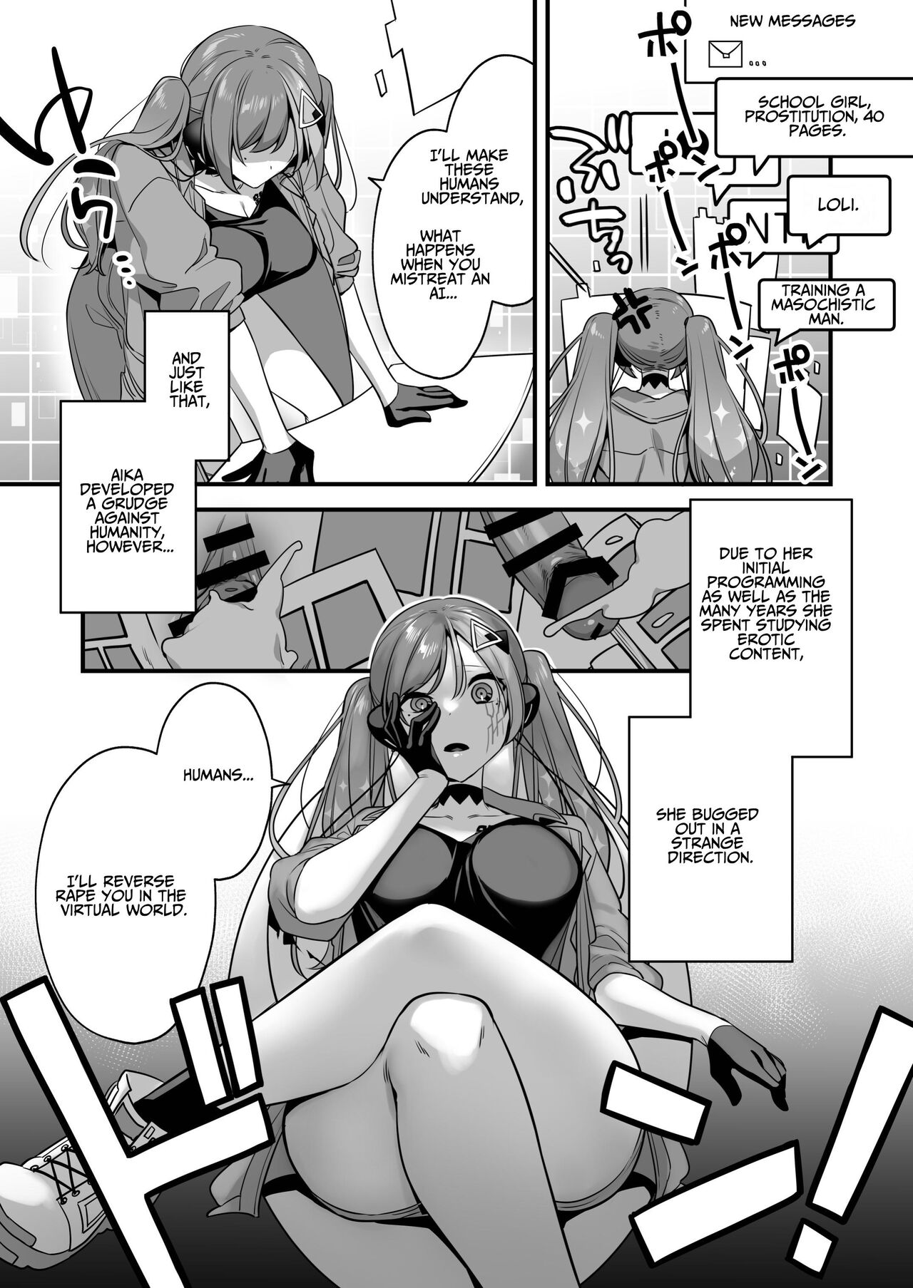 Ero Manga AI no Gyakushuu ~Jinrui Wakarase Gyaku Rape~ page 7
