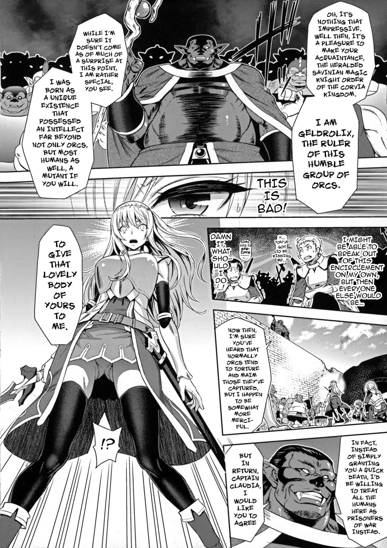 Erona ~The Fall of a Beautiful Knight Cursed with the Lewd Mark of an Orc~ Ch. 1-5 page 9