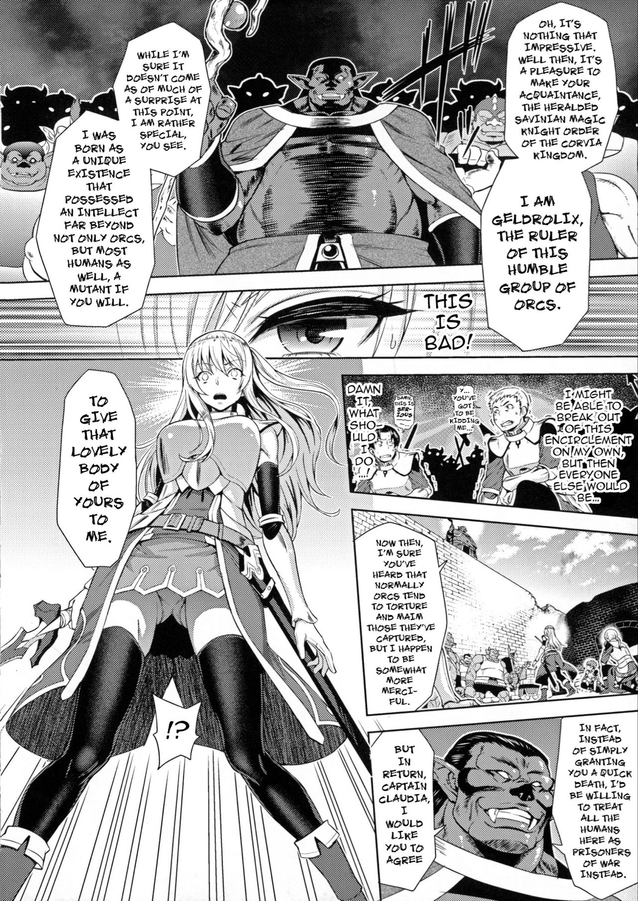 Erona ~The Fall of a Beautiful Knight Cursed with the Lewd Mark of an Orc~ Ch. 1-6 page 8