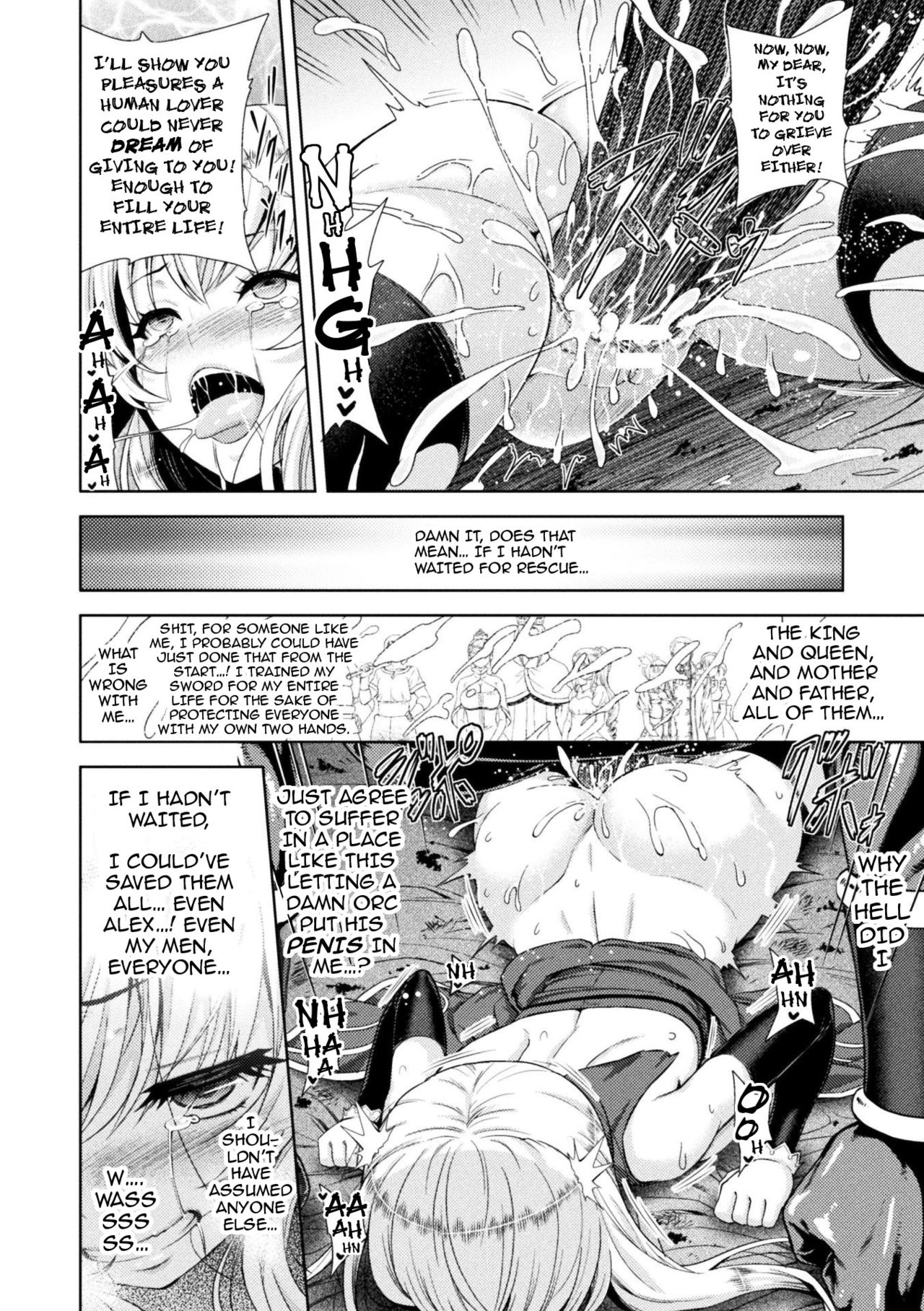Erona ~The Fall of a Beautiful Knight Cursed with the Lewd Mark of an Orc~ page 41
