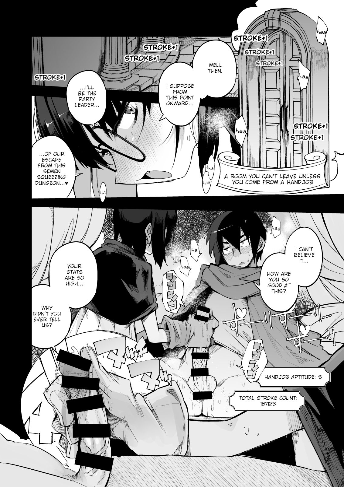 Escaping a semen squeezing dungeon with a modest girl who I really didn't expect to have S-rank slut stats page 13