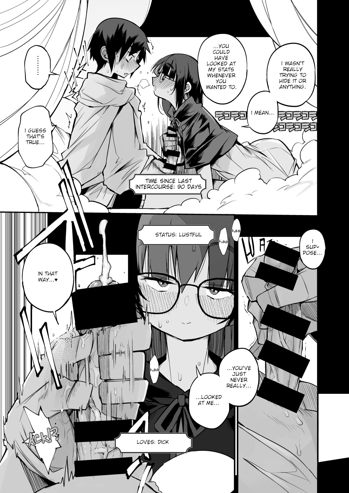 Escaping a semen squeezing dungeon with a modest girl who I really didn't expect to have S-rank slut stats page 14