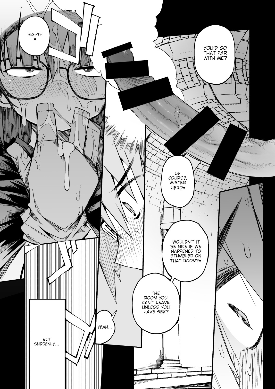 Escaping a semen squeezing dungeon with a modest girl who I really didn't expect to have S-rank slut stats page 30