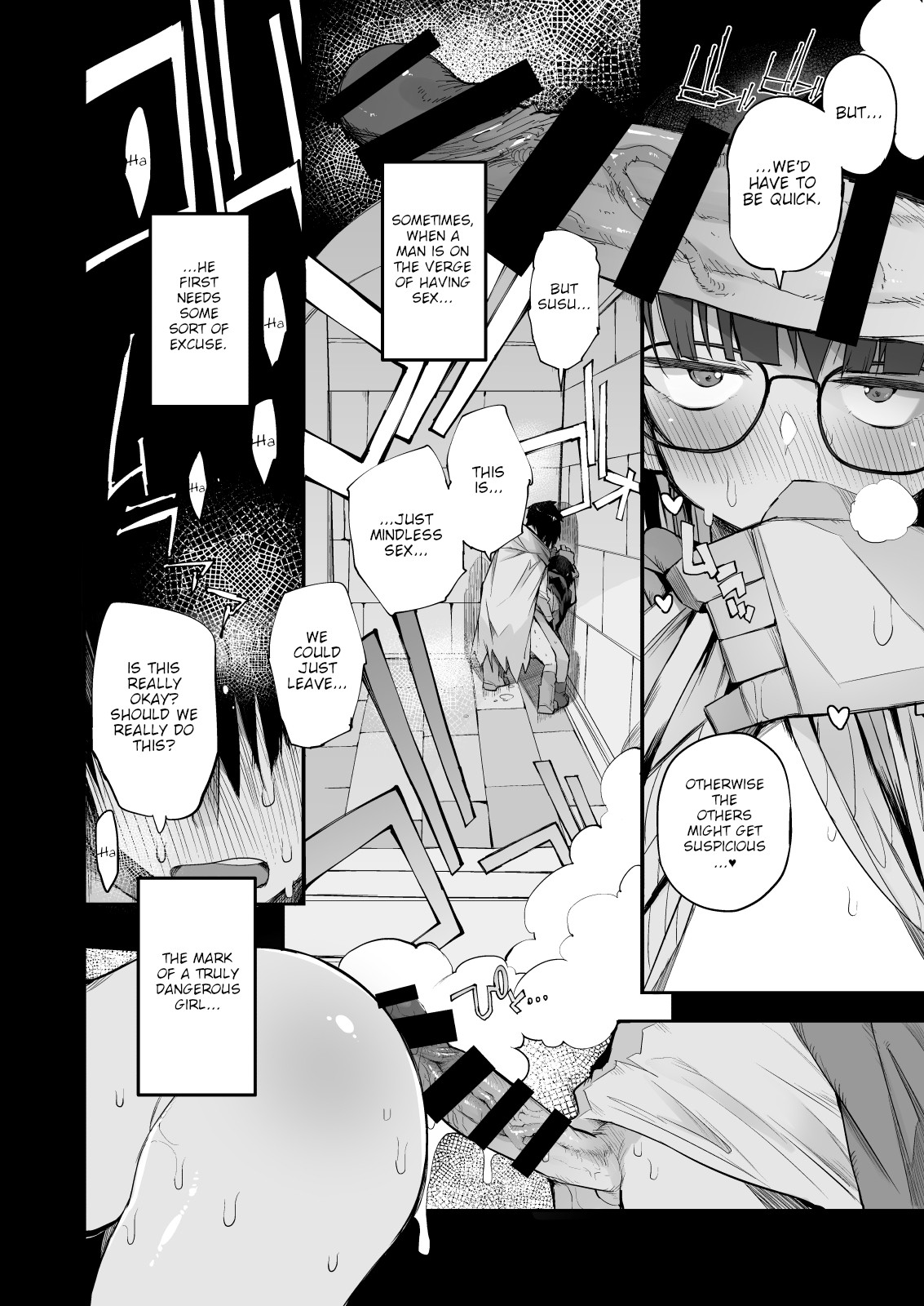Escaping a semen squeezing dungeon with a modest girl who I really didn't expect to have S-rank slut stats page 33