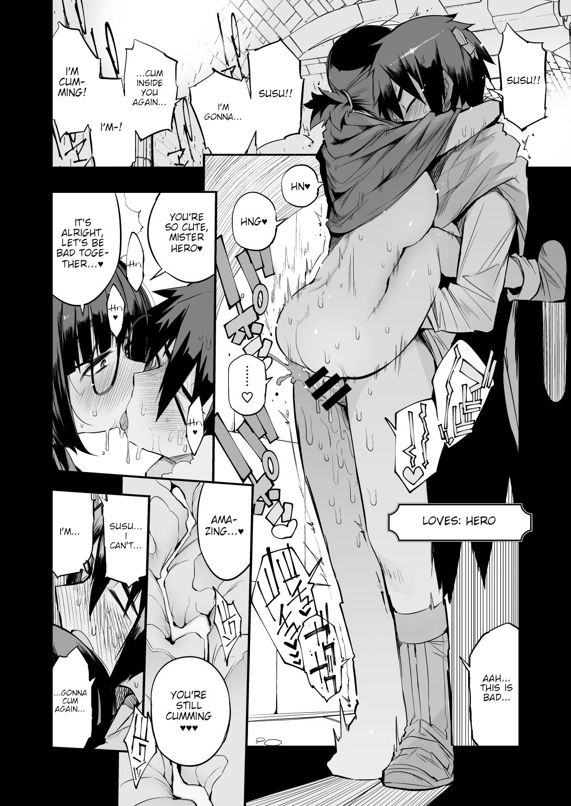 Escaping a semen squeezing dungeon with a modest girl who I really didn't expect to have S-rank slut stats page 37