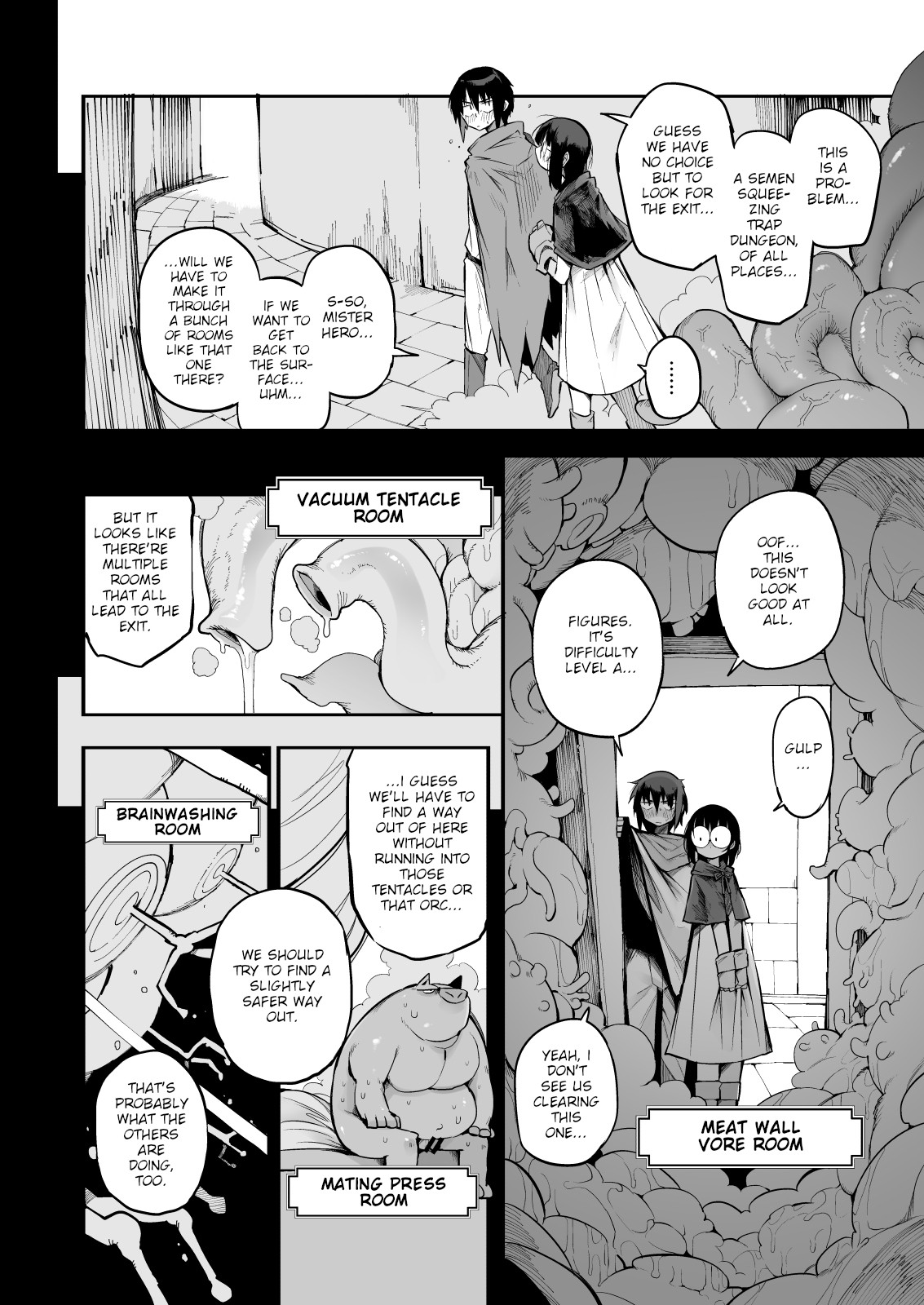 Escaping a semen squeezing dungeon with a modest girl who I really didn't expect to have S-rank slut stats page 5