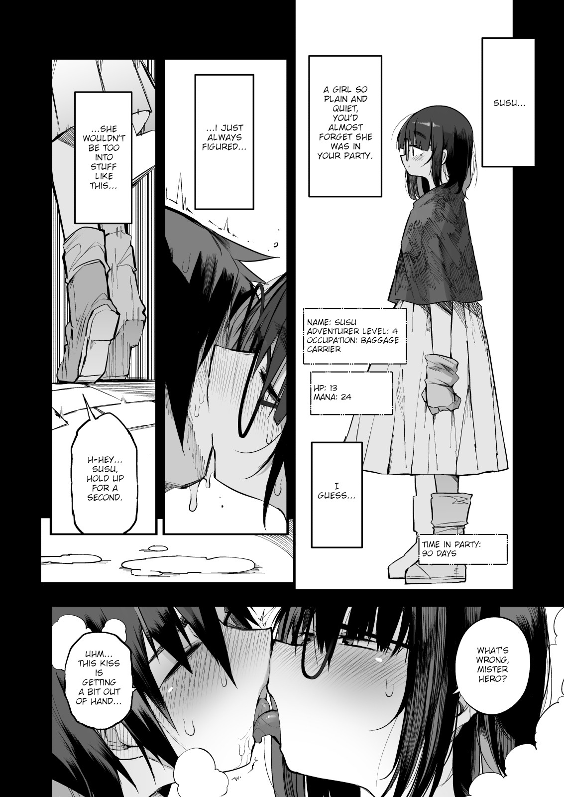 Escaping a semen squeezing dungeon with a modest girl who I really didn't expect to have S-rank slut stats page 9
