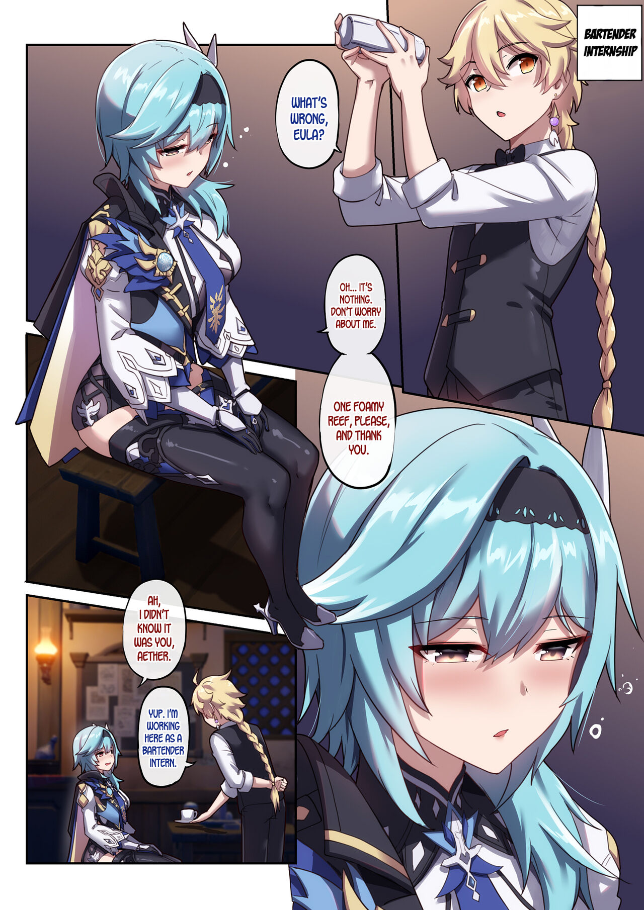 Eula's Drunken Escapade page 1