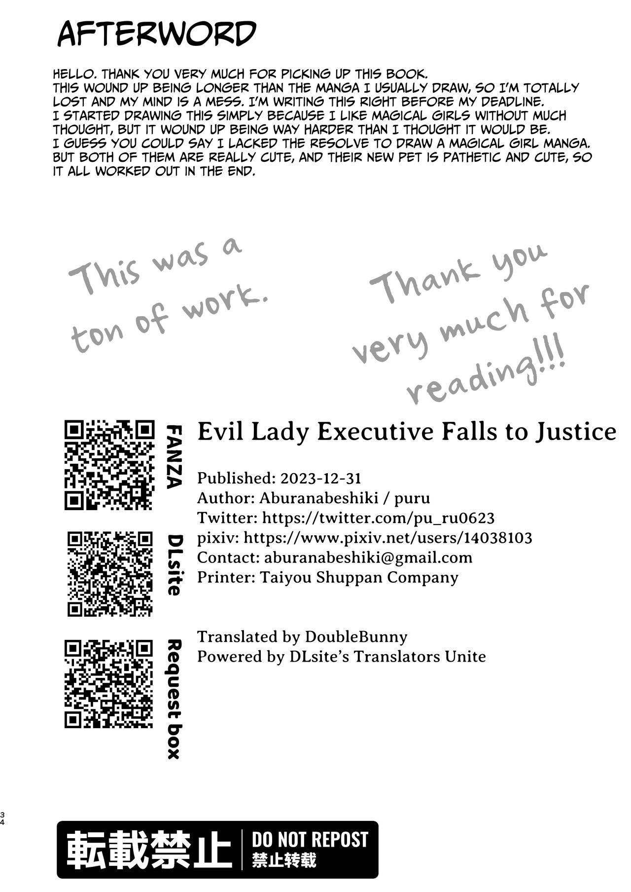 Evil Lady Executive Falls To Justice page 34