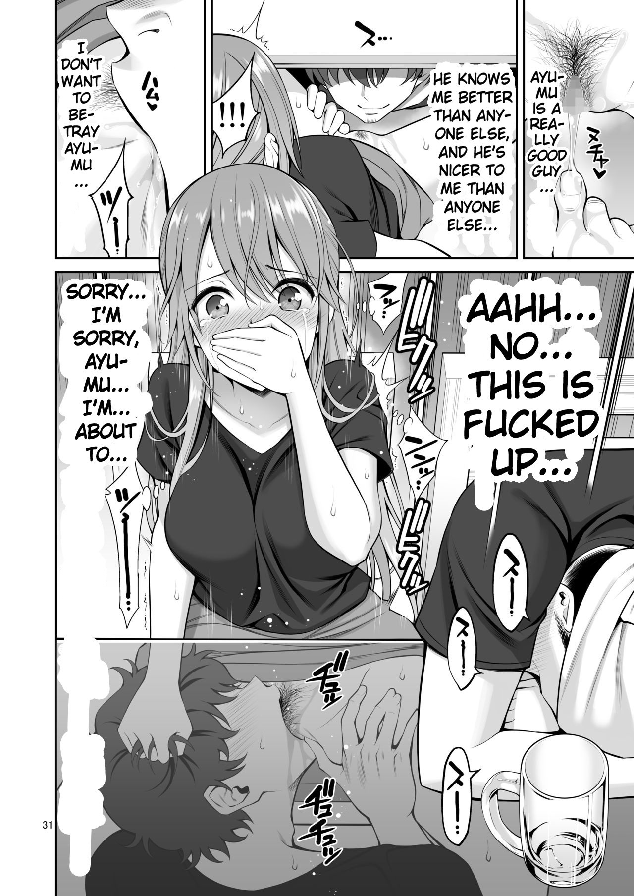 Ex-Delinquent Wife Cums Next to Her Husband for the First Time page 31
