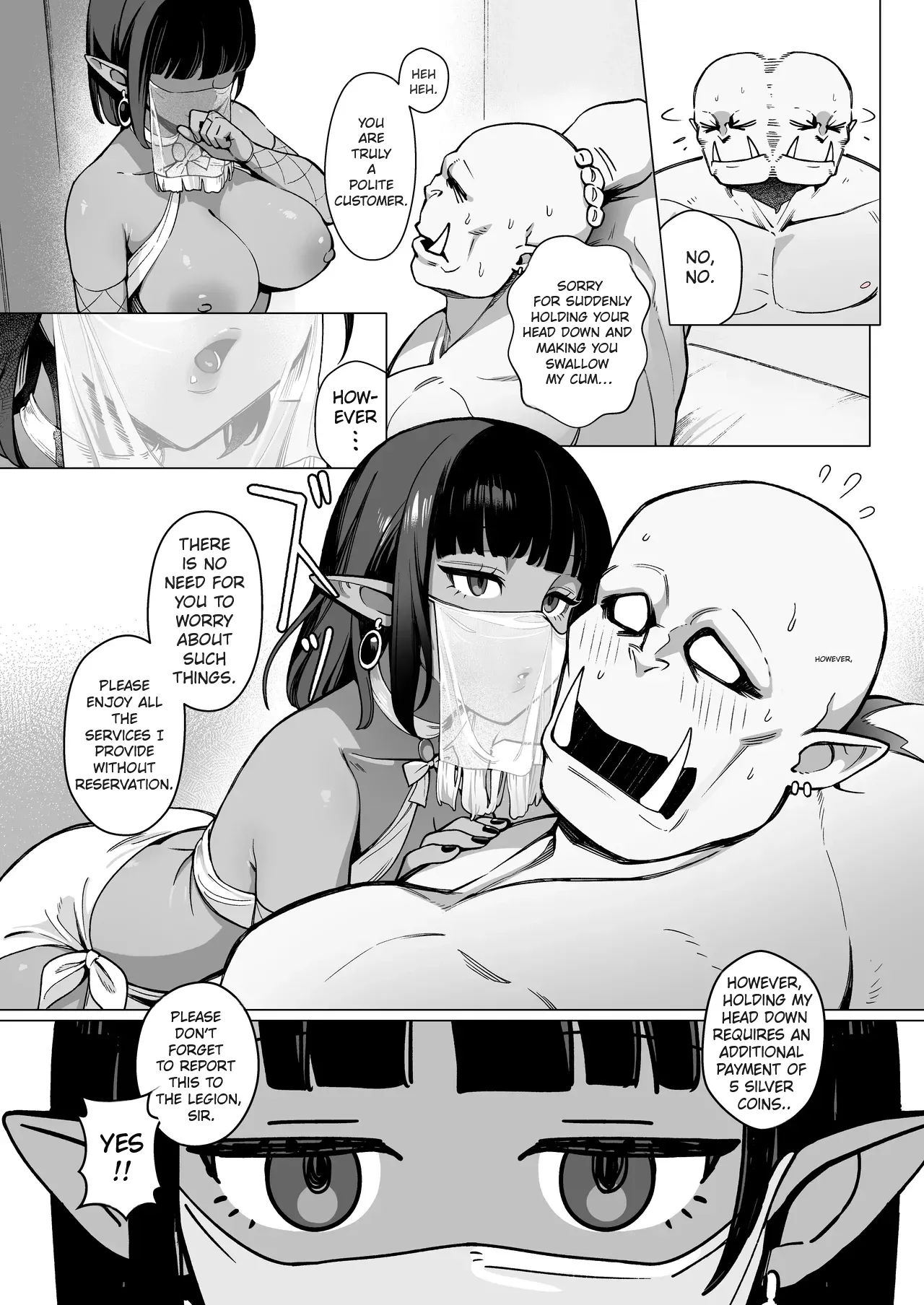 Fairy Brothel (Volume 1): The Virgin Orc Assigned To The Dark Skinned Elf page 15
