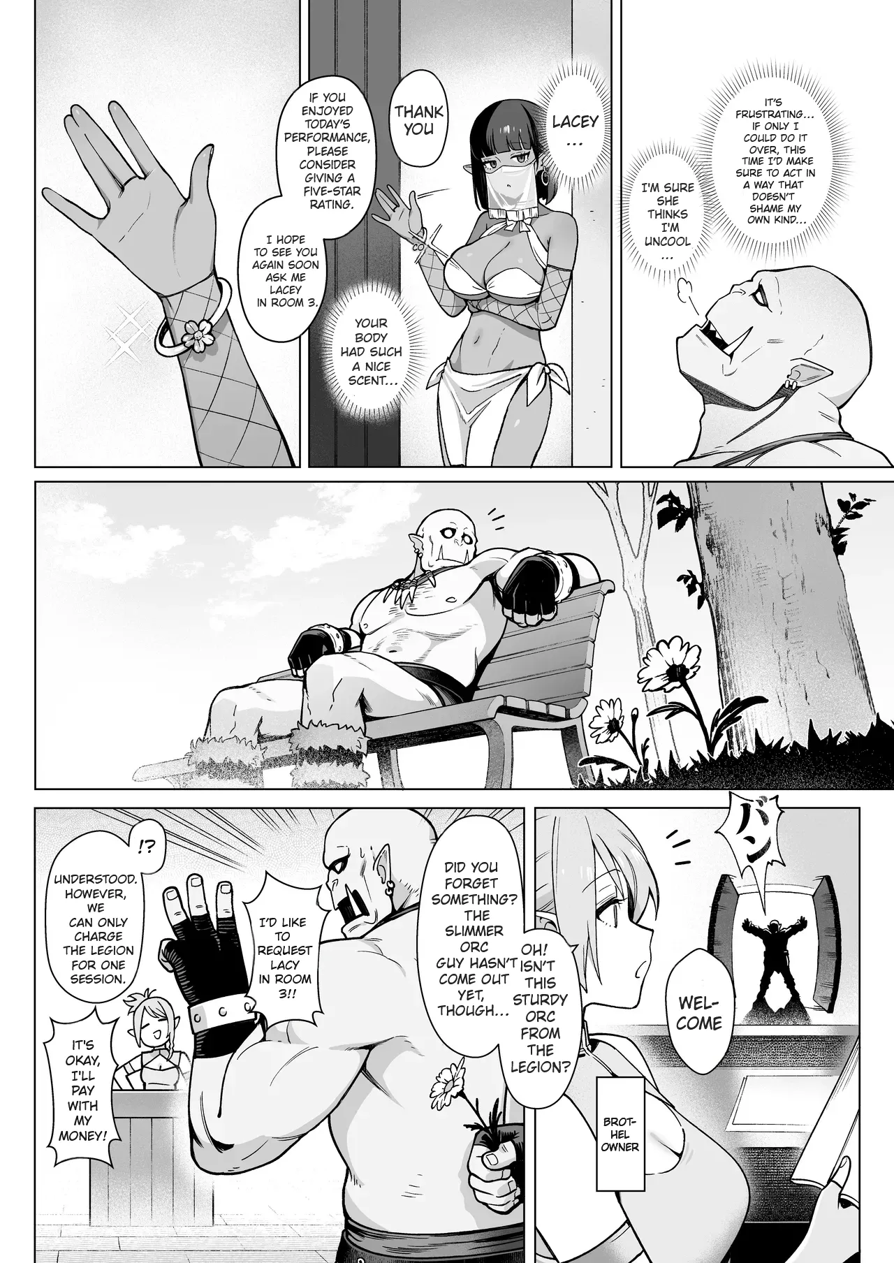 Fairy Brothel (Volume 1): The Virgin Orc Assigned To The Dark Skinned Elf page 25