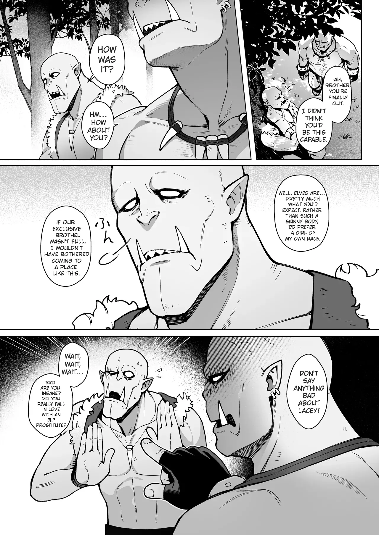 Fairy Brothel (Volume 1): The Virgin Orc Assigned To The Dark Skinned Elf page 45