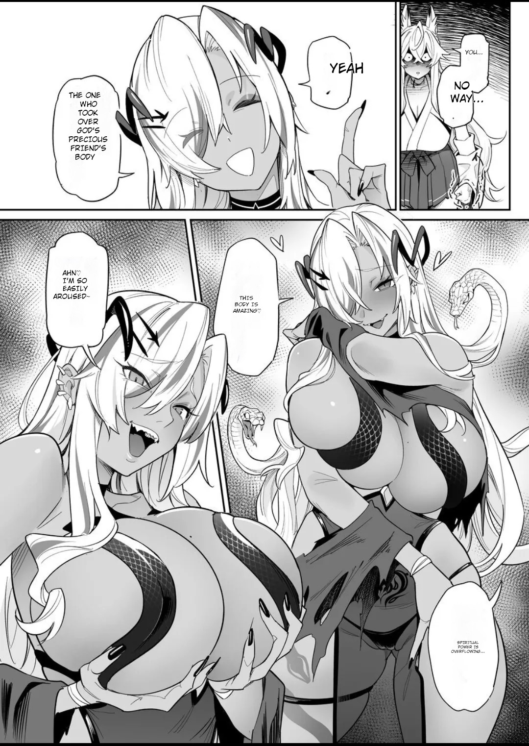 Fallen Deity ~Venomous Fangs That Infect and Devour the Fox Goddess and the JK~ page 35