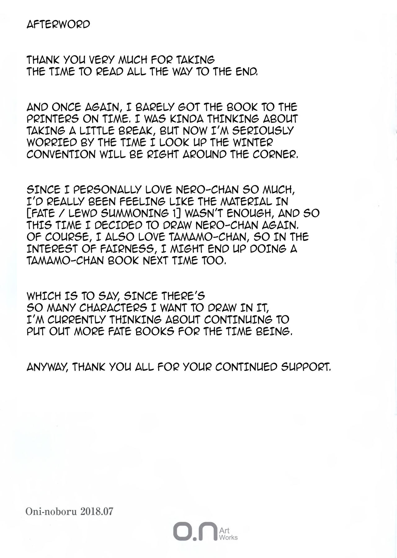 Fate/Lewd Summoning 3 -Twintail Nero Hen- page 18
