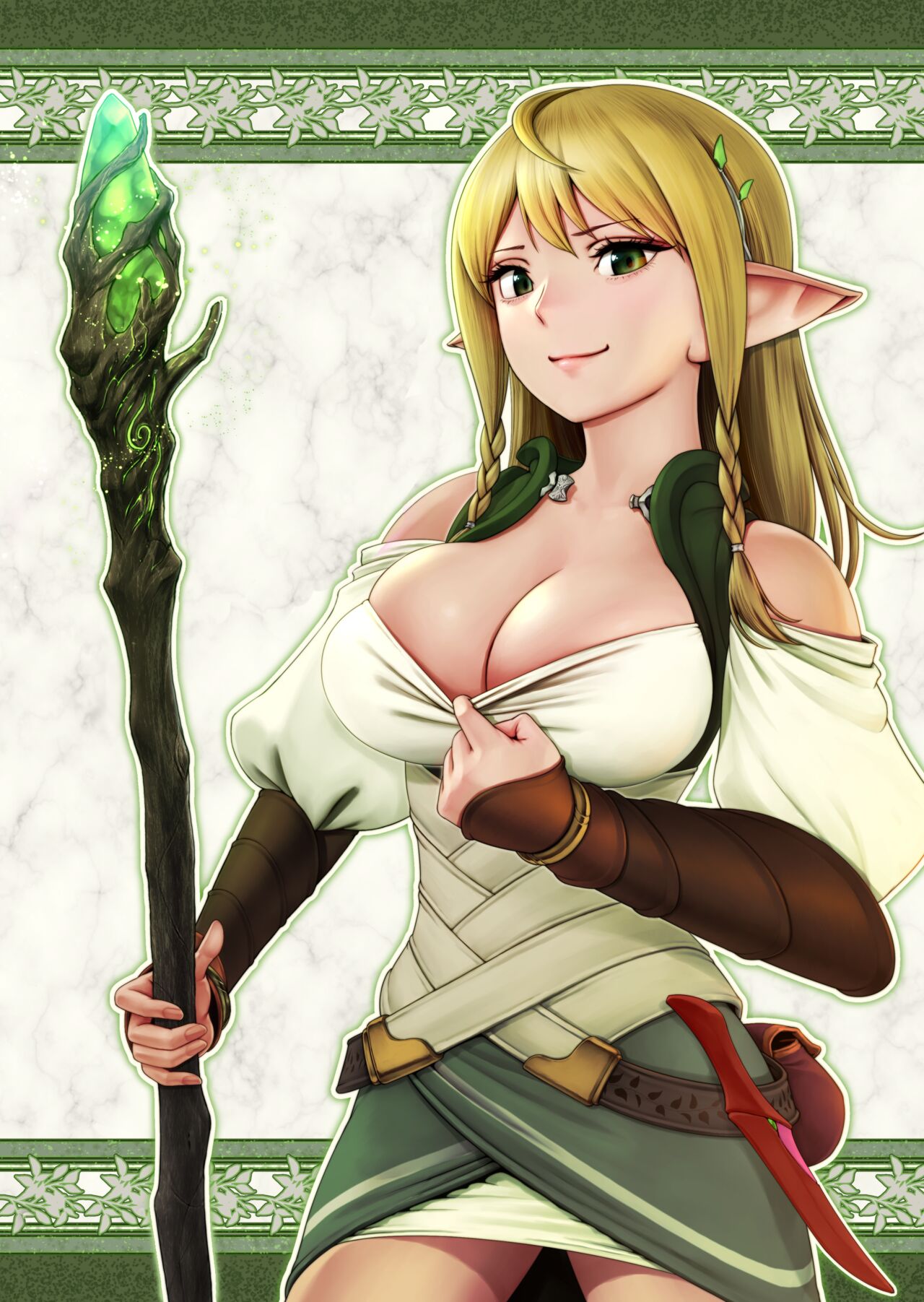 Fel and the Forest of Mana -The big titty elf healer recovers my stamina with her bodily fluids- page 2