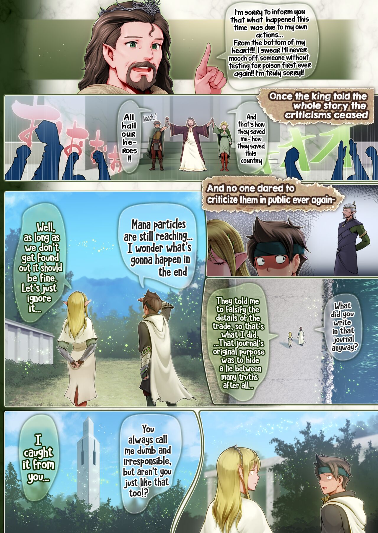 Fel and the Forest of Mana -The big titty elf healer recovers my stamina with her bodily fluids- page 60