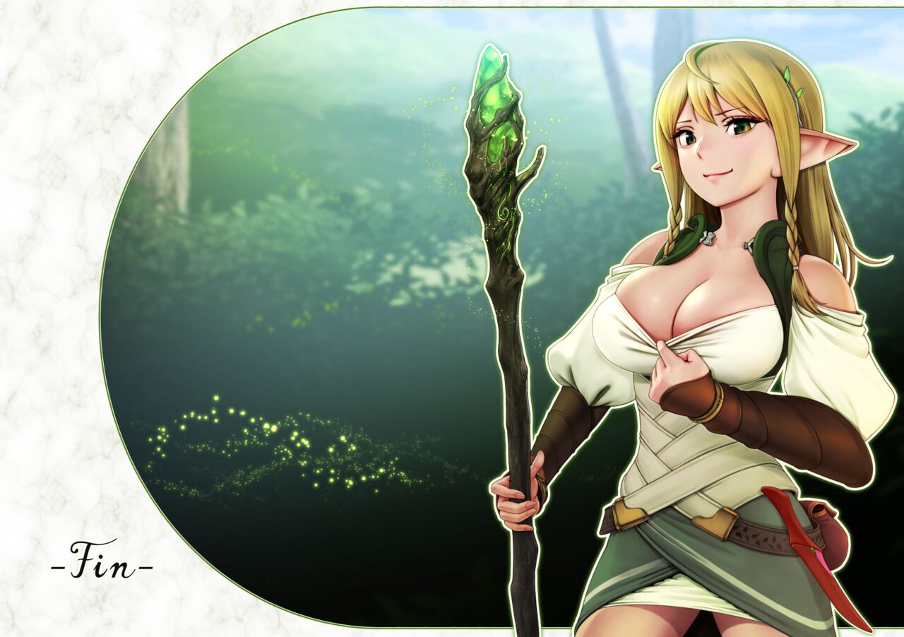 Fel and the Forest of Mana -The big titty elf healer recovers my stamina with her bodily fluids- page 62