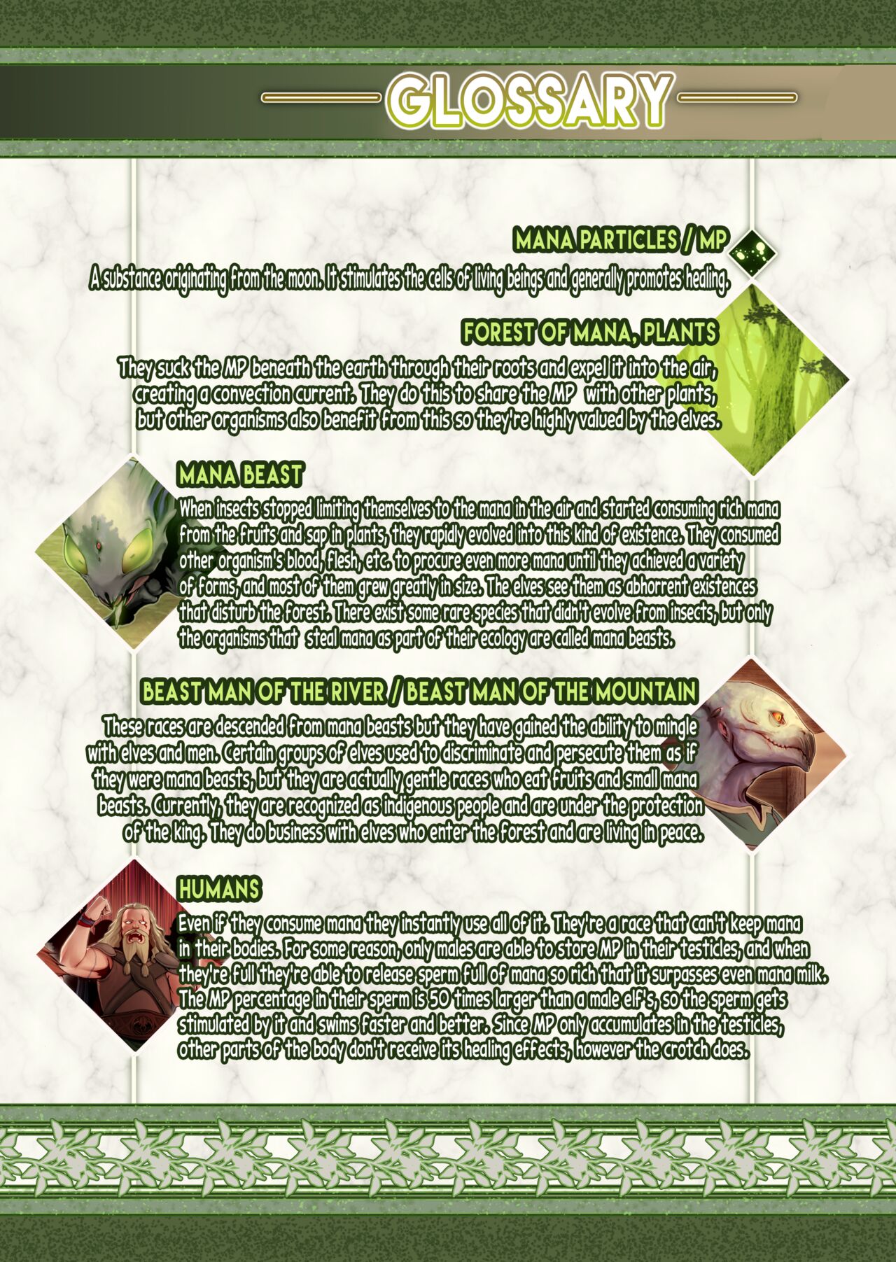 Fel and the Forest of Mana -The big titty elf healer recovers my stamina with her bodily fluids- page 63