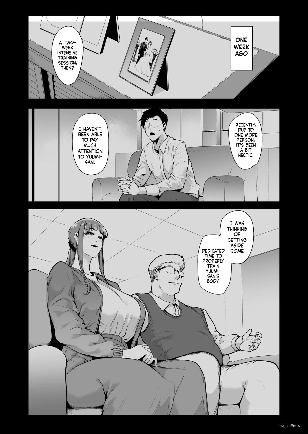 Fella Mask Fujin Kanketsu Hen ~Otto no Mae de Midareru Mask Dorei Zuma-tachi~ page 3