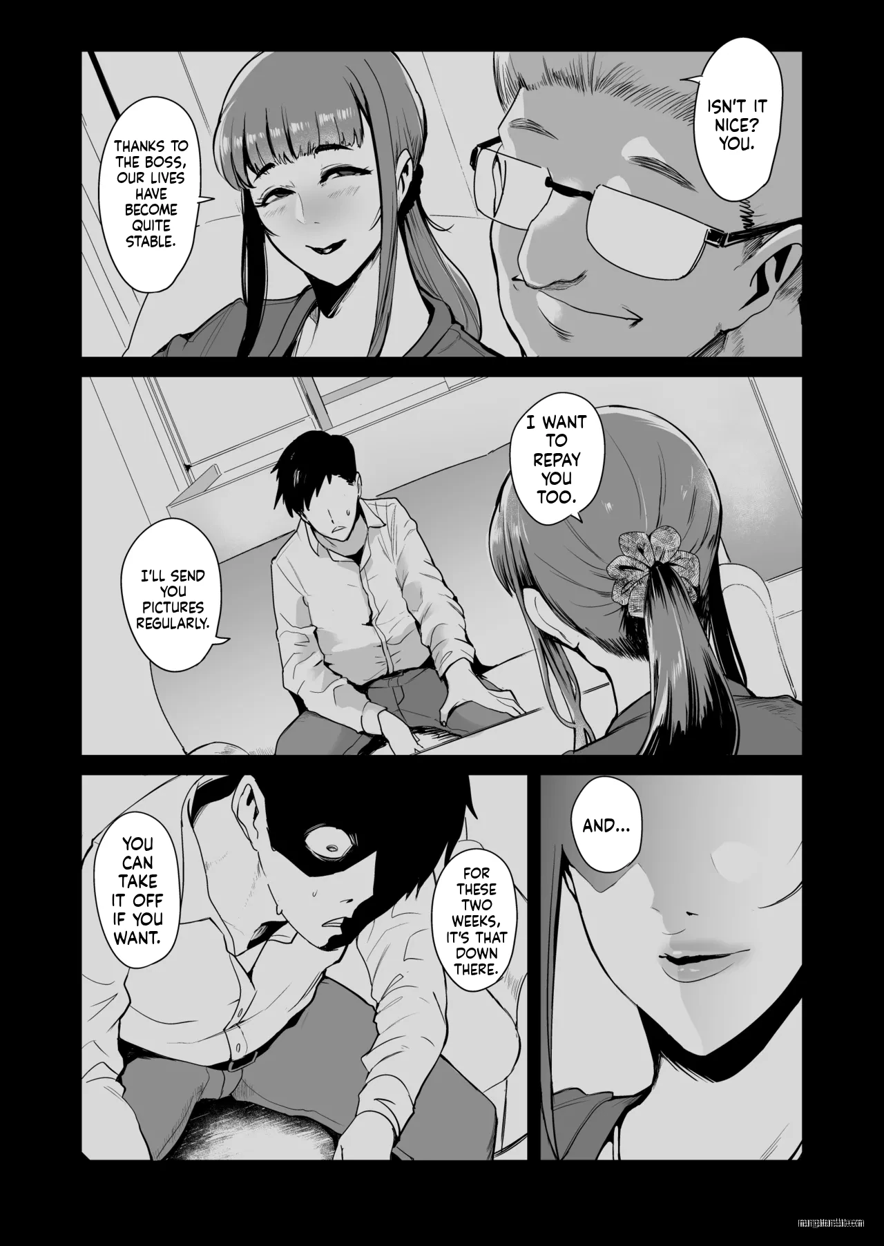 Fella Mask Fujin Kanketsu Hen ~Otto no Mae de Midareru Mask Dorei Zuma-tachi~ page 4