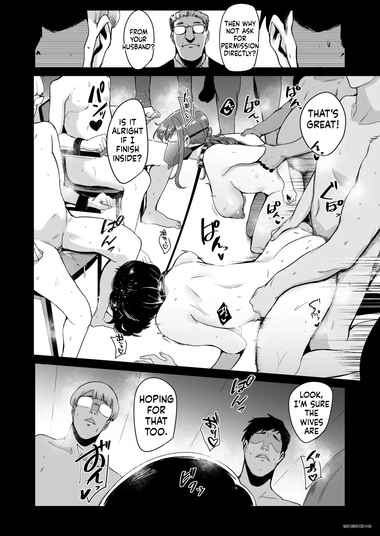 Fella Mask Fujin Kanketsu Hen ~Otto no Mae de Midareru Mask Dorei Zuma-tachi~ page 41