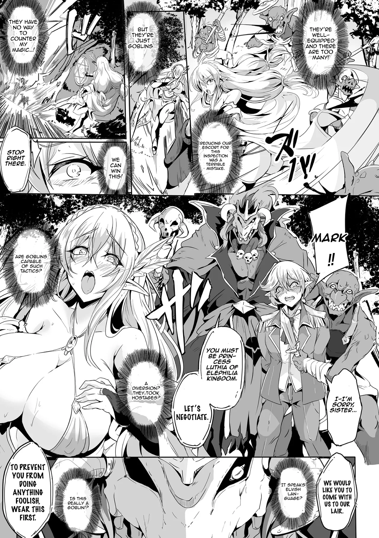 Female Elves of the Goblin Country Ch. 1 page 3