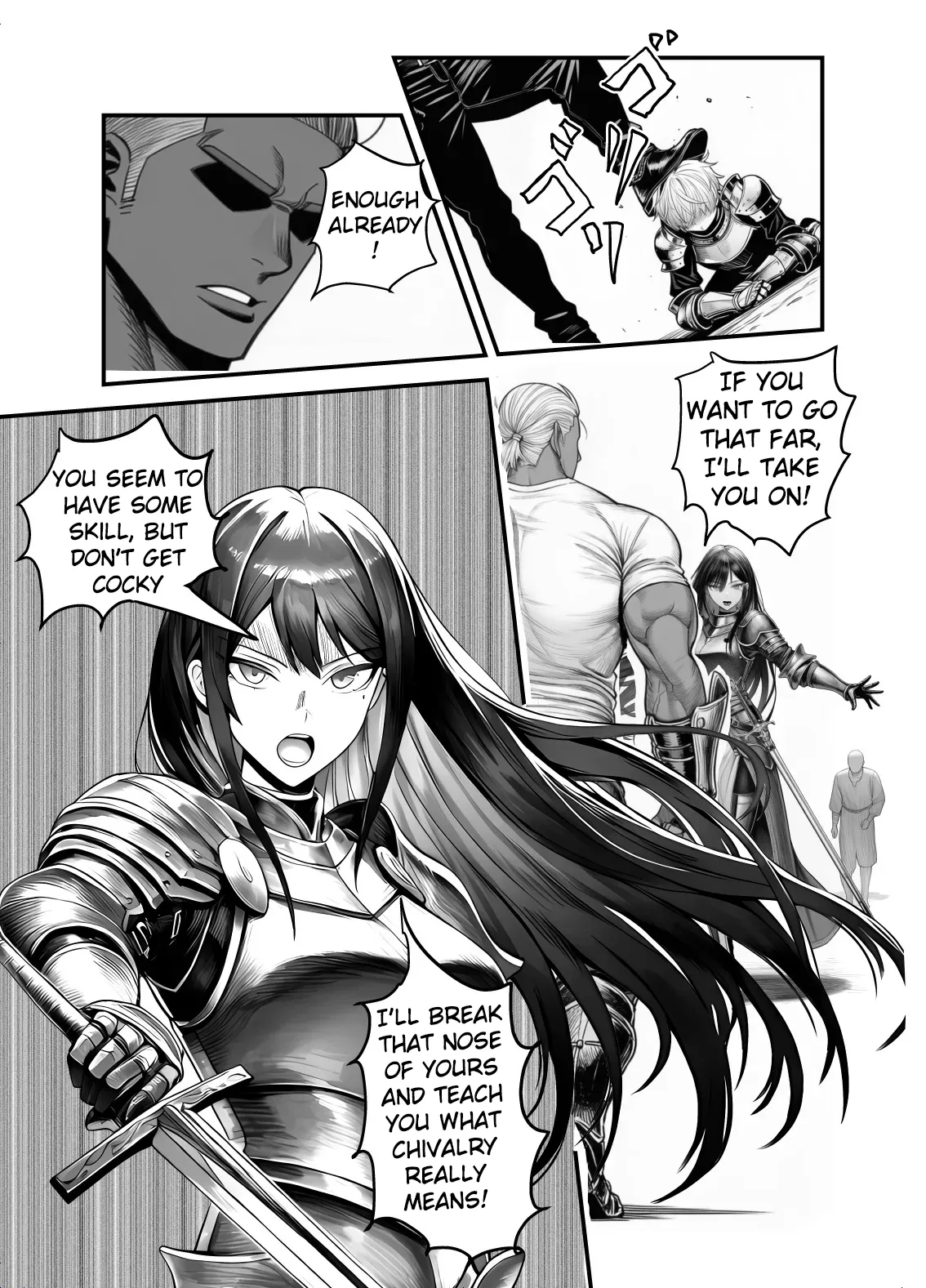 Female Knight Commander, Humiliated Fall NTR - The Day My Admired Commander Ortina Lost - Yoru Akubi Shōtai page 10