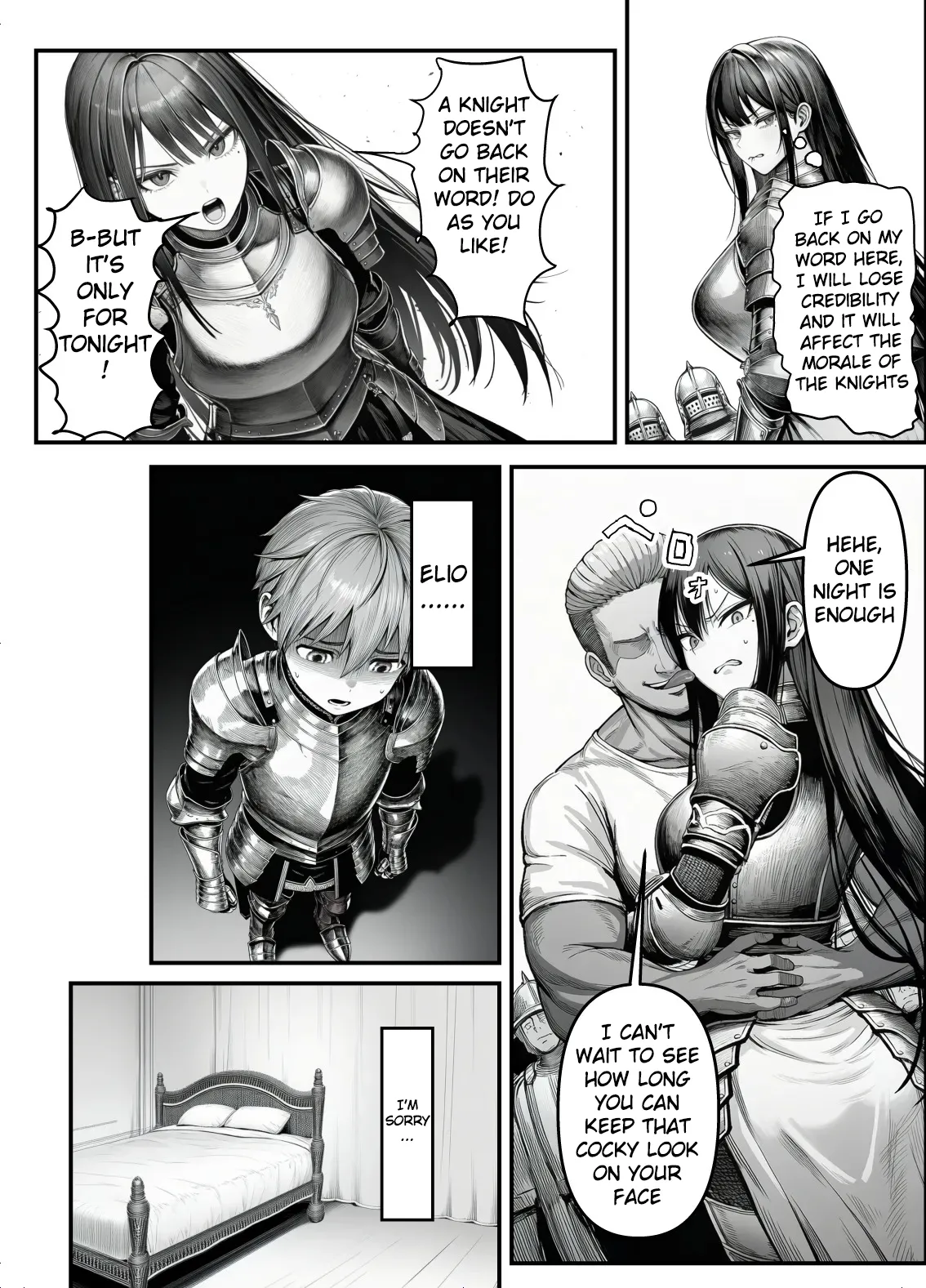 Female Knight Commander, Humiliated Fall NTR - The Day My Admired Commander Ortina Lost - Yoru Akubi Shōtai page 13